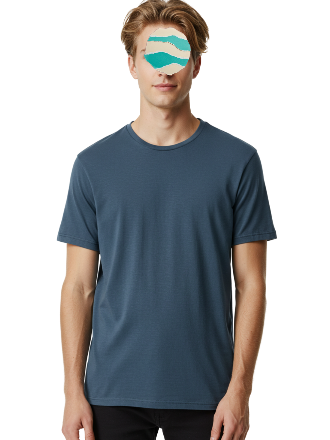 Torn-Paper-Circle Men'S Graphic Tee, 100% Cotton, Comfortable Casual Summer Wear, Machine Washable, Vintage Camera, Old Camera, Antique Camera, Black Camera, Classic Photography, Photography Equipment, Nostalgic Device, Film Camera, Camera Art Bah270