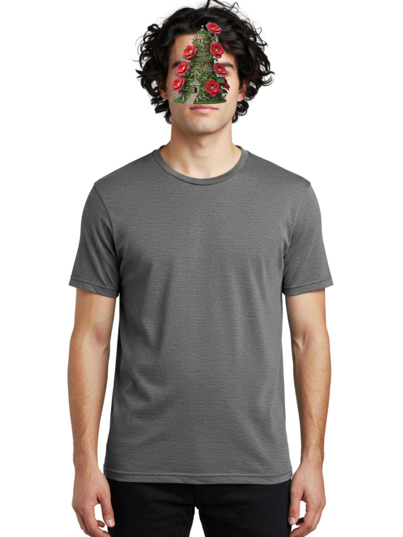 Tower-Of-Red-Flowers Men'S Graphic Tee, 100% Cotton, Comfortable Casual Summer Wear, Machine Washable, Vintage Camera, Old Camera, Antique Camera, Black Camera, Classic Photography, Photography Equipment, Nostalgic Device, Film Camera, Bah272