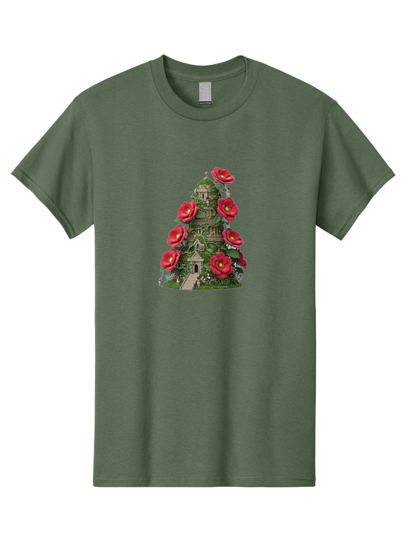 Tower-Of-Red-Flowers Men'S Graphic Tee, 100% Cotton, Comfortable Casual Summer Wear, Machine Washable, Vintage Camera, Old Camera, Antique Camera, Black Camera, Classic Photography, Photography Equipment, Nostalgic Device, Film Camera, Bah272