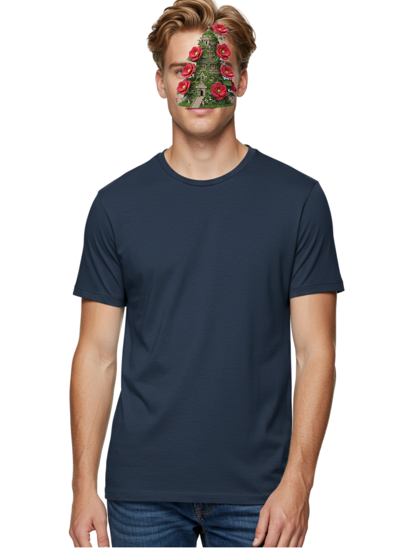 Tower-Of-Red-Flowers Men'S Graphic Tee, 100% Cotton, Comfortable Casual Summer Wear, Machine Washable, Vintage Camera, Old Camera, Antique Camera, Black Camera, Classic Photography, Photography Equipment, Nostalgic Device, Film Camera, Bah272