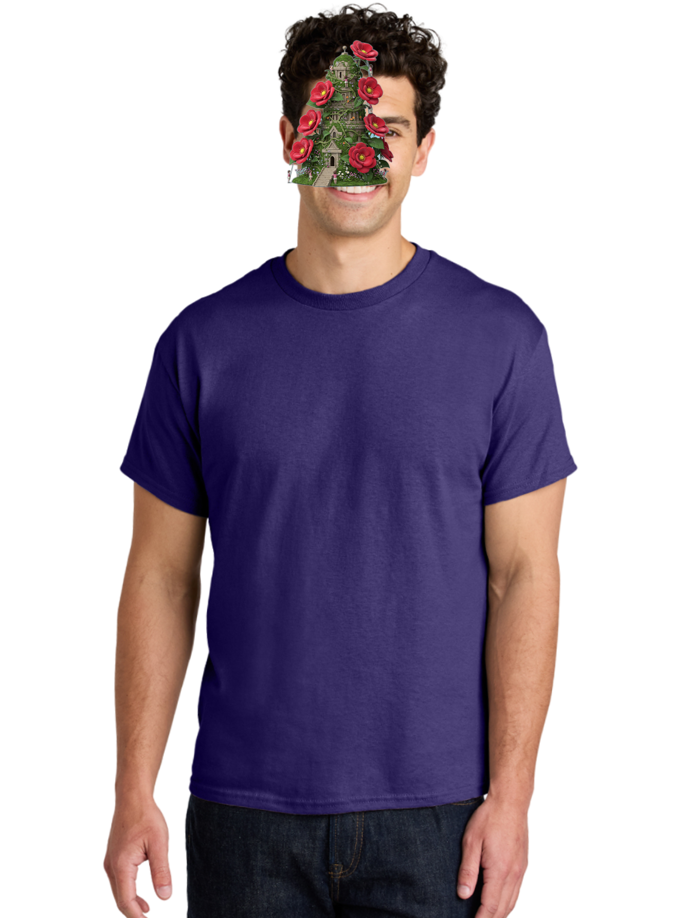 Tower-Of-Red-Flowers Men'S Graphic Tee, 100% Cotton, Comfortable Casual Summer Wear, Machine Washable, Vintage Camera, Old Camera, Antique Camera, Black Camera, Classic Photography, Photography Equipment, Nostalgic Device, Film Camera, Bah272