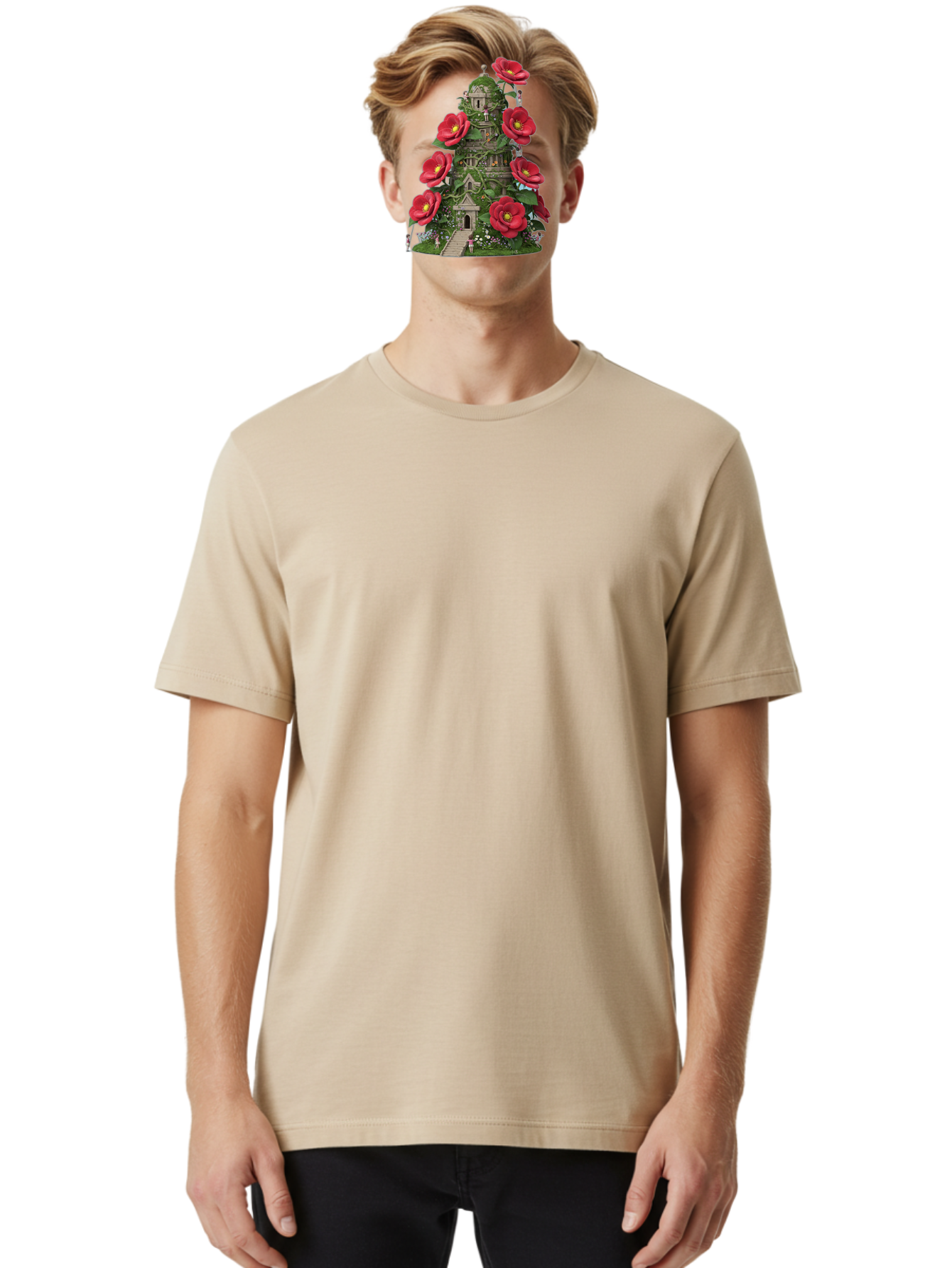 Tower-Of-Red-Flowers Men'S Graphic Tee, 100% Cotton, Comfortable Casual Summer Wear, Machine Washable, Vintage Camera, Old Camera, Antique Camera, Black Camera, Classic Photography, Photography Equipment, Nostalgic Device, Film Camera, Bah272