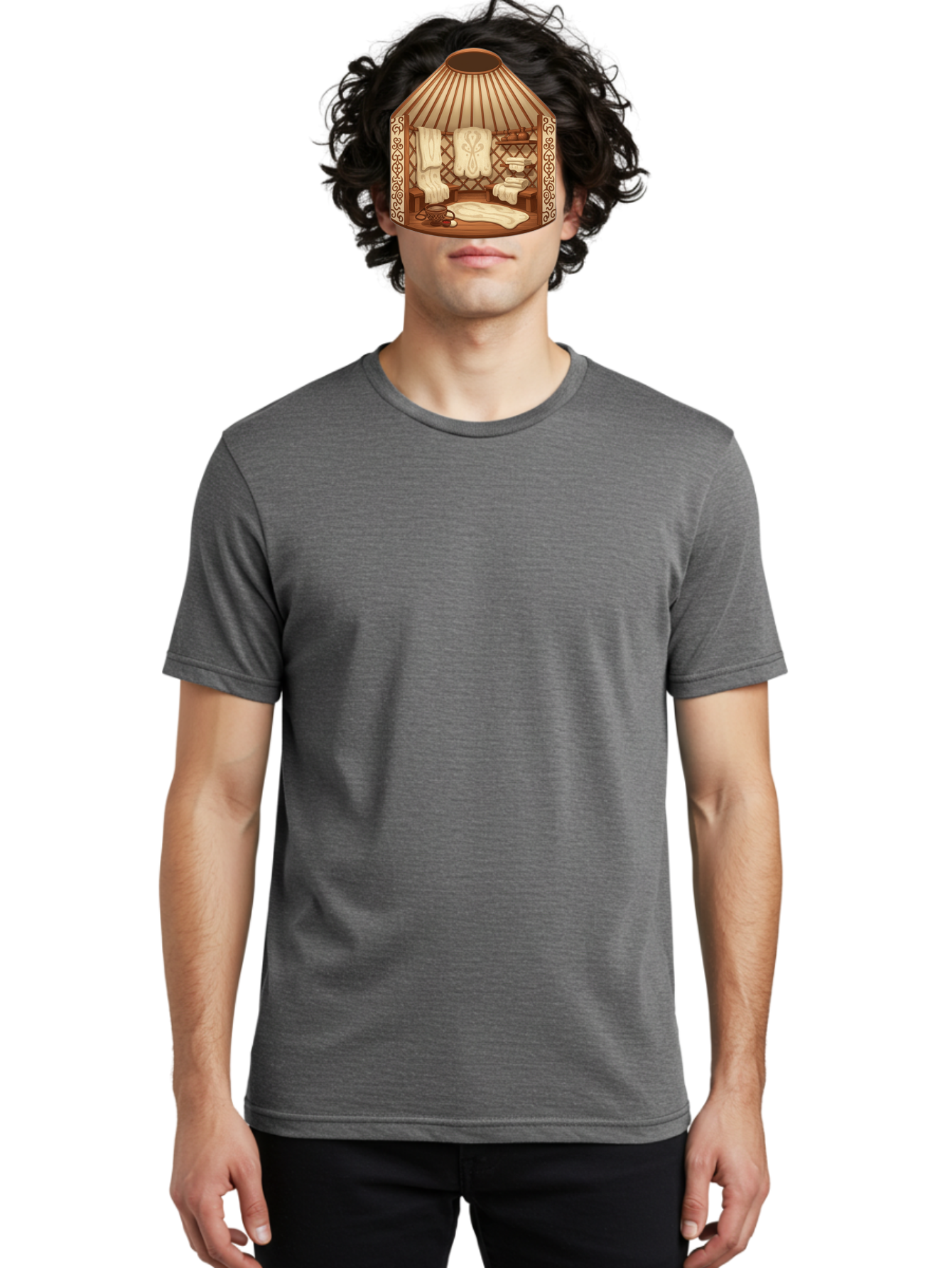 Traditional-Mongolian-Ger Men'S Graphic Tee, 100% Cotton, Comfortable Casual Summer Wear, Machine Washable, Vintage Camera, Old Camera, Antique Camera, Black Camera, Classic Photography, Photography Equipment, Nostalgic Device, Film Camera, Bah279