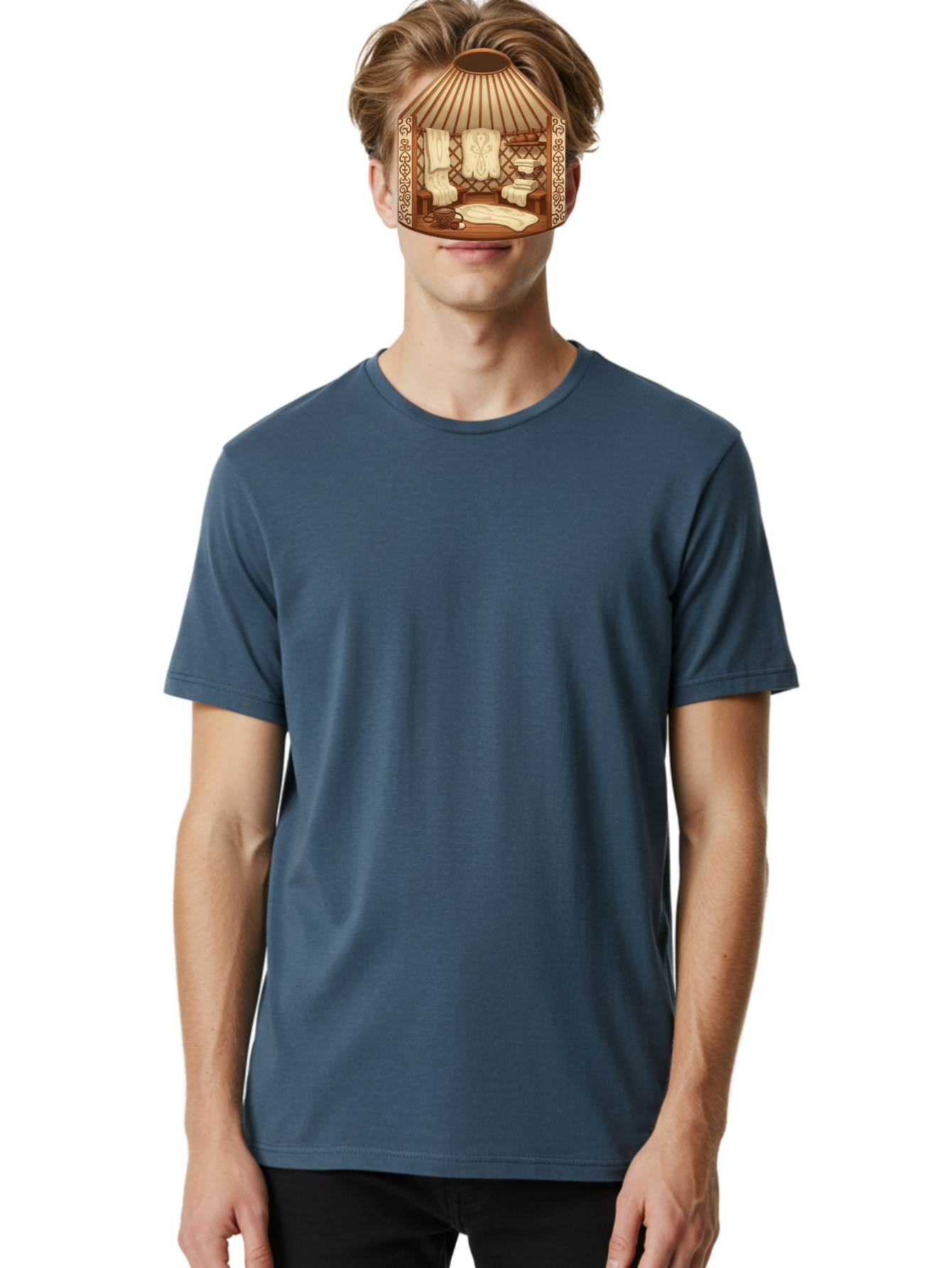 Traditional-Mongolian-Ger Men'S Graphic Tee, 100% Cotton, Comfortable Casual Summer Wear, Machine Washable, Vintage Camera, Old Camera, Antique Camera, Black Camera, Classic Photography, Photography Equipment, Nostalgic Device, Film Camera, Bah279