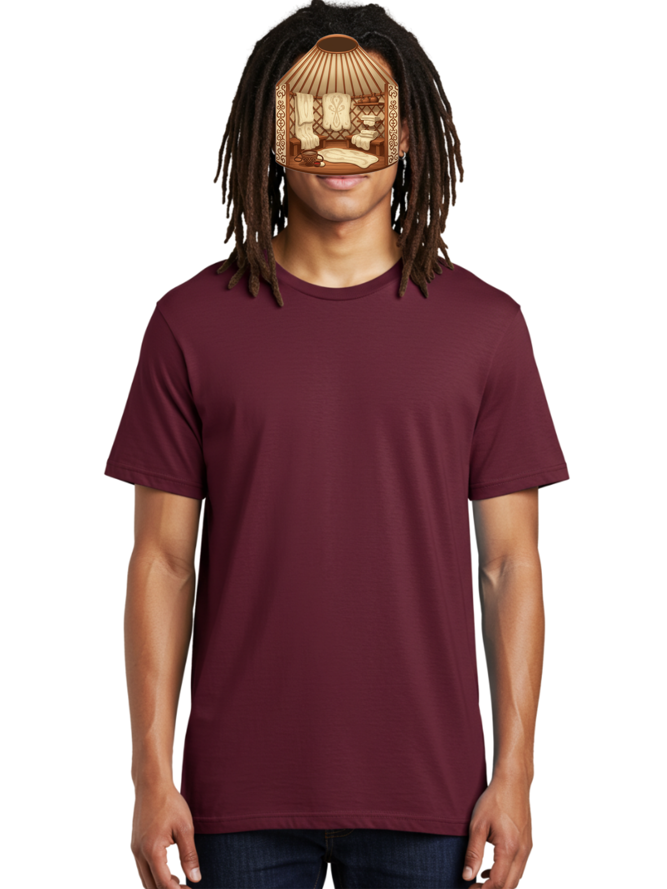 Traditional-Mongolian-Ger Men'S Graphic Tee, 100% Cotton, Comfortable Casual Summer Wear, Machine Washable, Vintage Camera, Old Camera, Antique Camera, Black Camera, Classic Photography, Photography Equipment, Nostalgic Device, Film Camera, Bah279