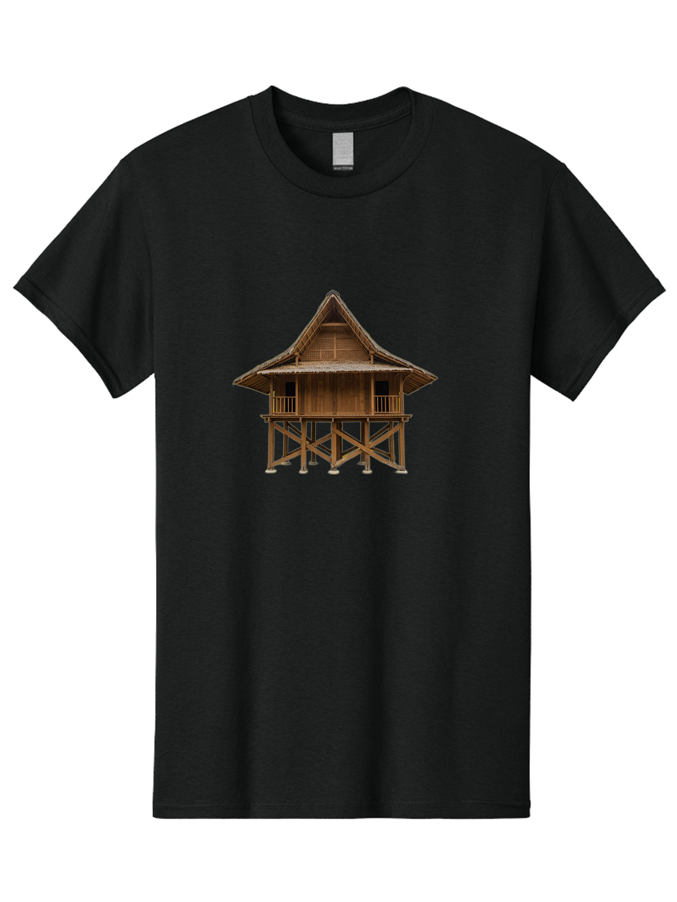 Traditional-Stilt-House Men'S Graphic Tee, 100% Cotton, Comfortable Casual Summer Wear, Machine Washable, Vintage Camera, Old Camera, Antique Camera, Black Camera, Classic Photography, Photography Equipment, Nostalgic Device, Film Camera, Bah281