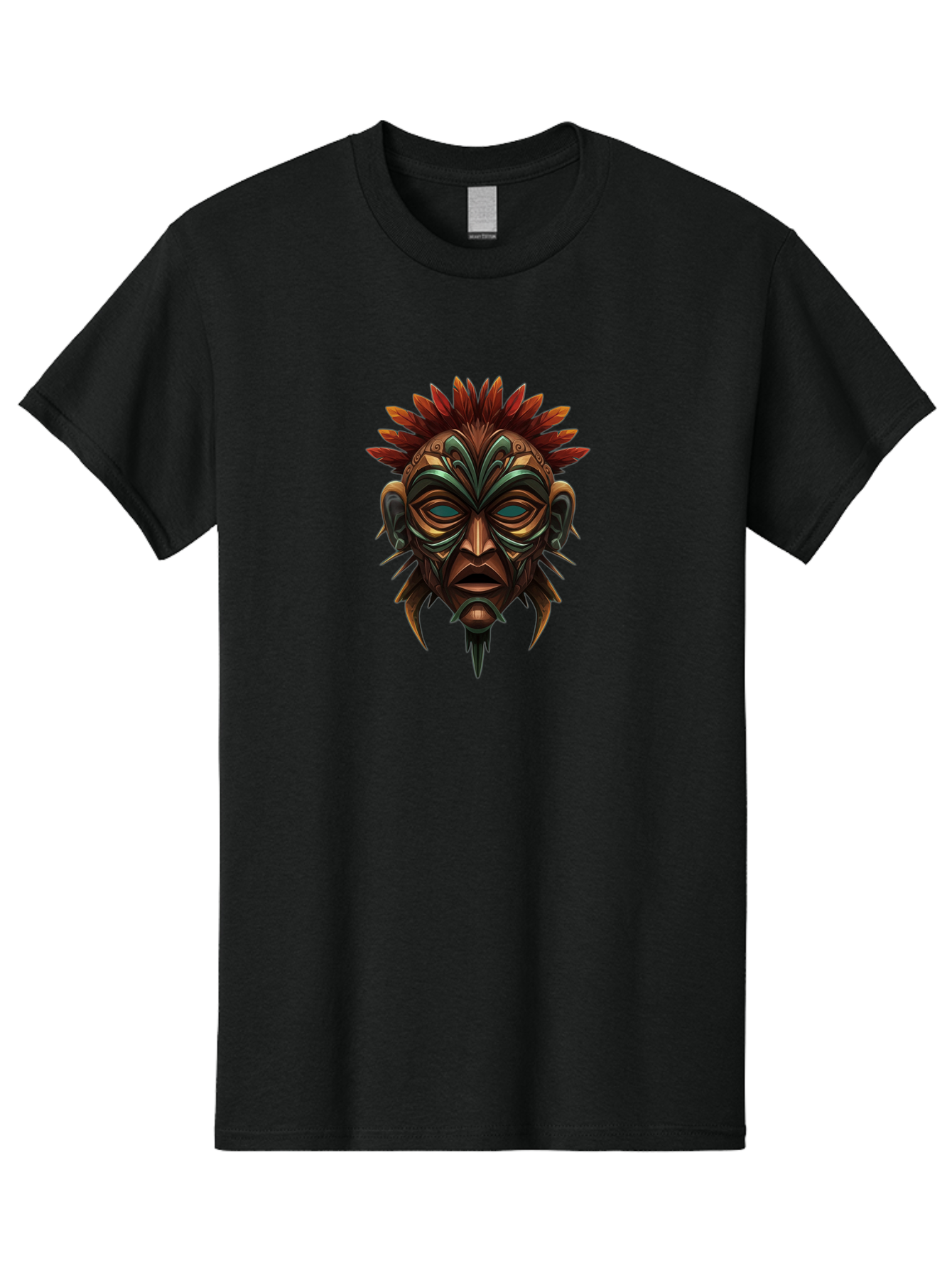 Tribal-Mask Men'S Graphic Tee, 100% Cotton, Comfortable Casual Summer Wear, Machine Washable, Vintage Camera, Old Camera, Antique Camera, Black Camera, Classic Photography, Photography Equipment, Nostalgic Device, Film Camera, Camera Art Bah288