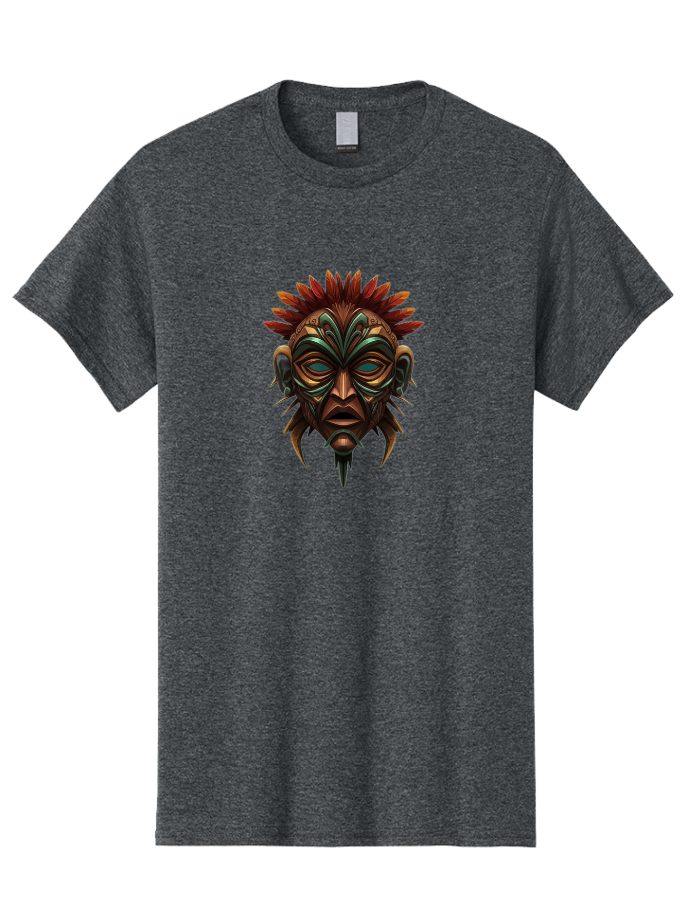 Tribal-Mask Men'S Graphic Tee, 100% Cotton, Comfortable Casual Summer Wear, Machine Washable, Vintage Camera, Old Camera, Antique Camera, Black Camera, Classic Photography, Photography Equipment, Nostalgic Device, Film Camera, Camera Art Bah288
