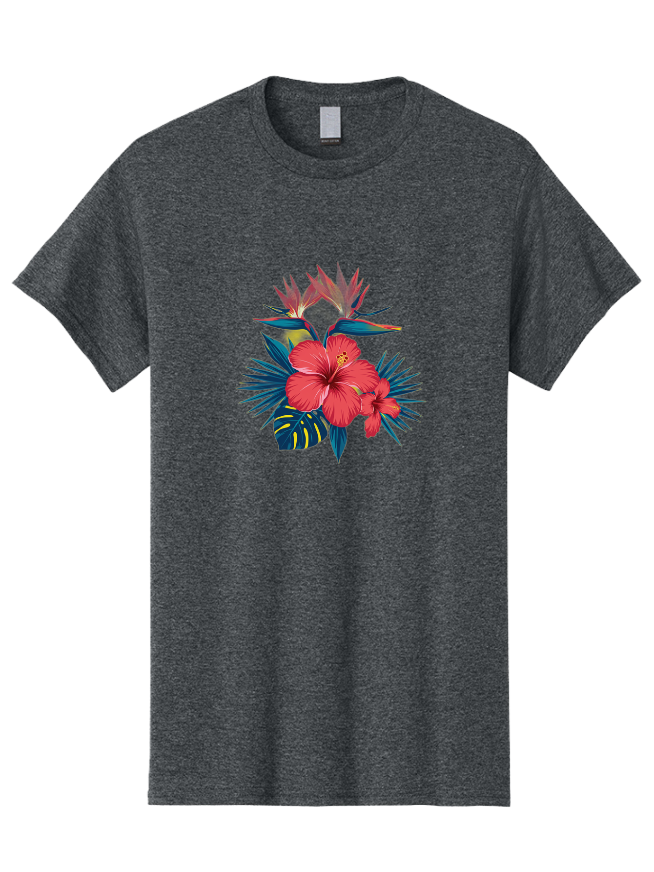 Tropical-Hibiscus Men'S Graphic Tee, 100% Cotton, Comfortable Casual Summer Wear, Machine Washable, Vintage Camera, Old Camera, Antique Camera, Black Camera, Classic Photography, Photography Equipment, Nostalgic Device, Film Camera, Camera Art Bah292
