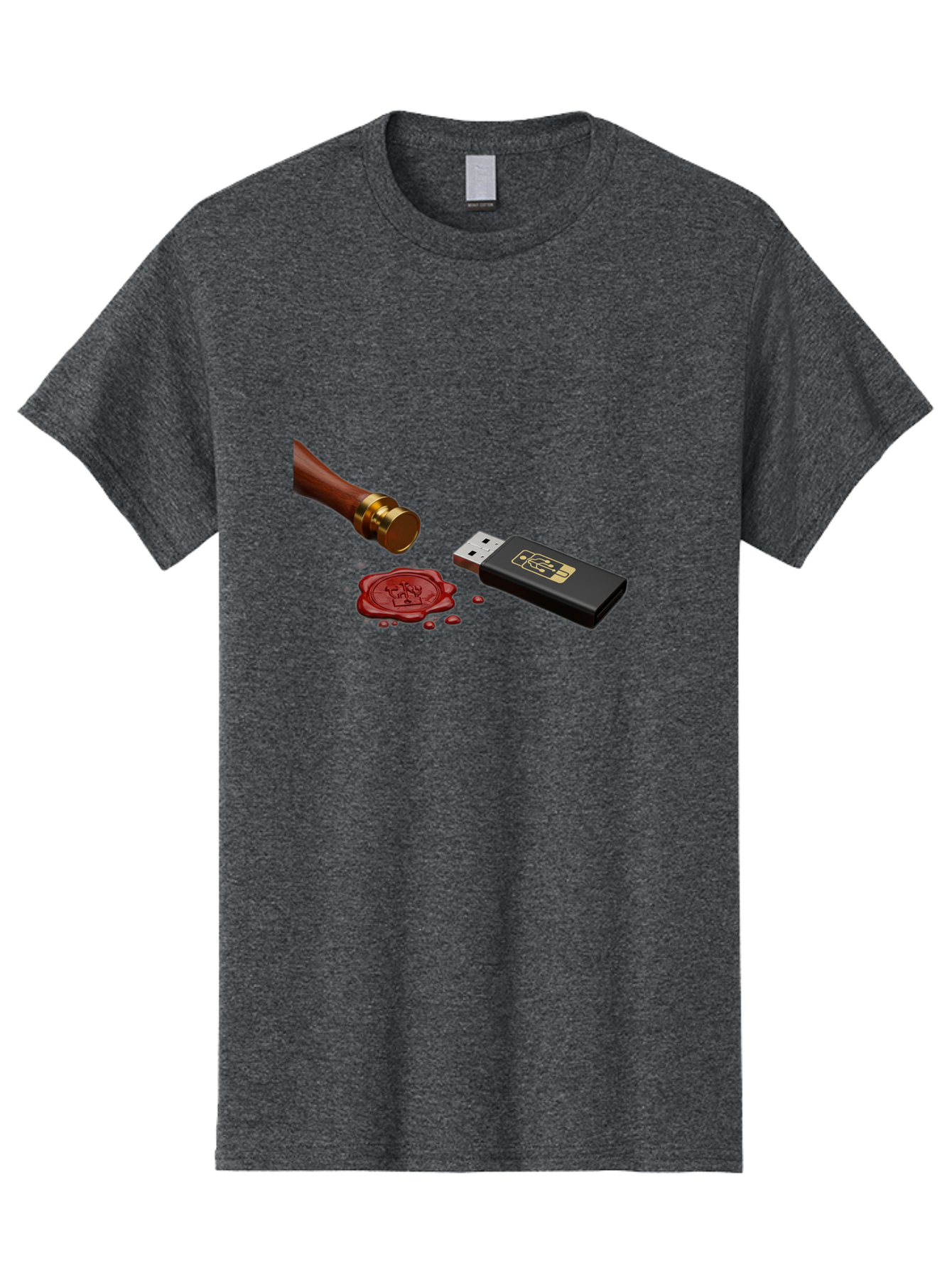 Usb-With-Seal Men'S Graphic Tee, 100% Cotton, Comfortable Casual Summer Wear, Machine Washable, Vintage Camera, Old Camera, Antique Camera, Black Camera, Classic Photography, Photography Equipment, Nostalgic Device, Film Camera, Camera Art Bah308