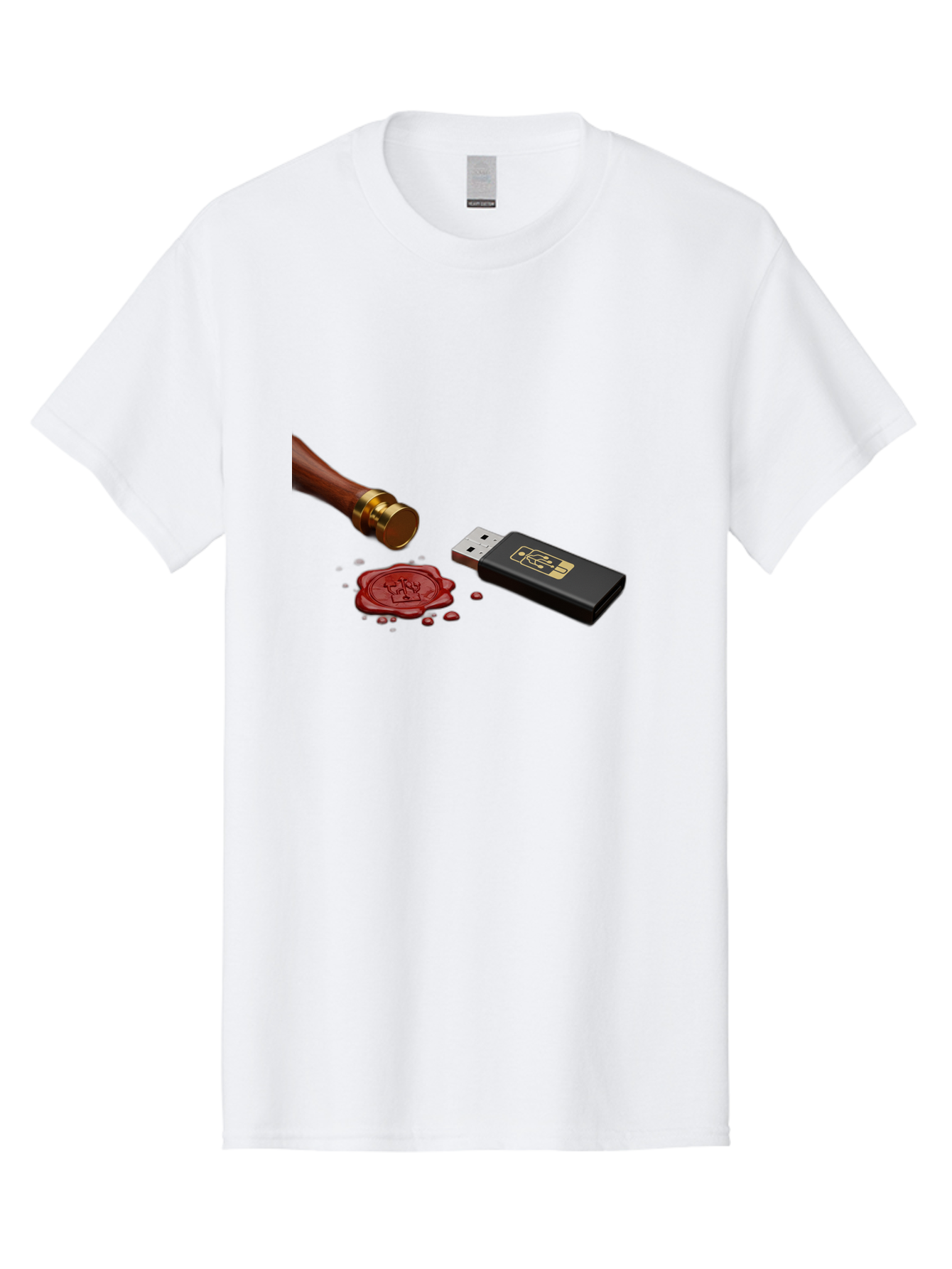 Usb-With-Seal Men'S Graphic Tee, 100% Cotton, Comfortable Casual Summer Wear, Machine Washable, Vintage Camera, Old Camera, Antique Camera, Black Camera, Classic Photography, Photography Equipment, Nostalgic Device, Film Camera, Camera Art Bah308