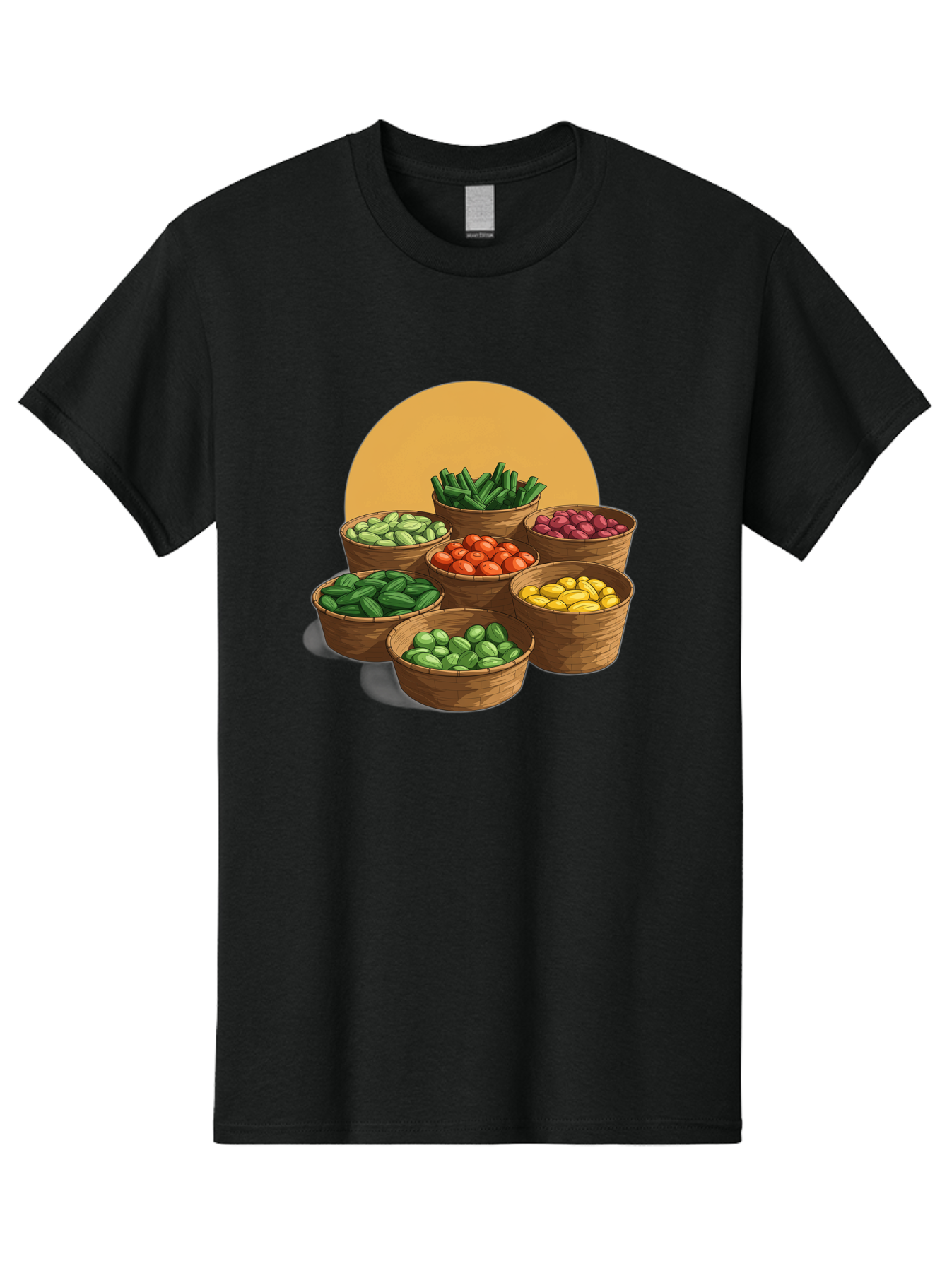 Vegetable-Baskets-1 Men'S Graphic Tee, 100% Cotton, Comfortable Casual Summer Wear, Machine Washable, Vintage Camera, Old Camera, Antique Camera, Black Camera, Classic Photography, Photography Equipment, Nostalgic Device, Film Camera, Bah311