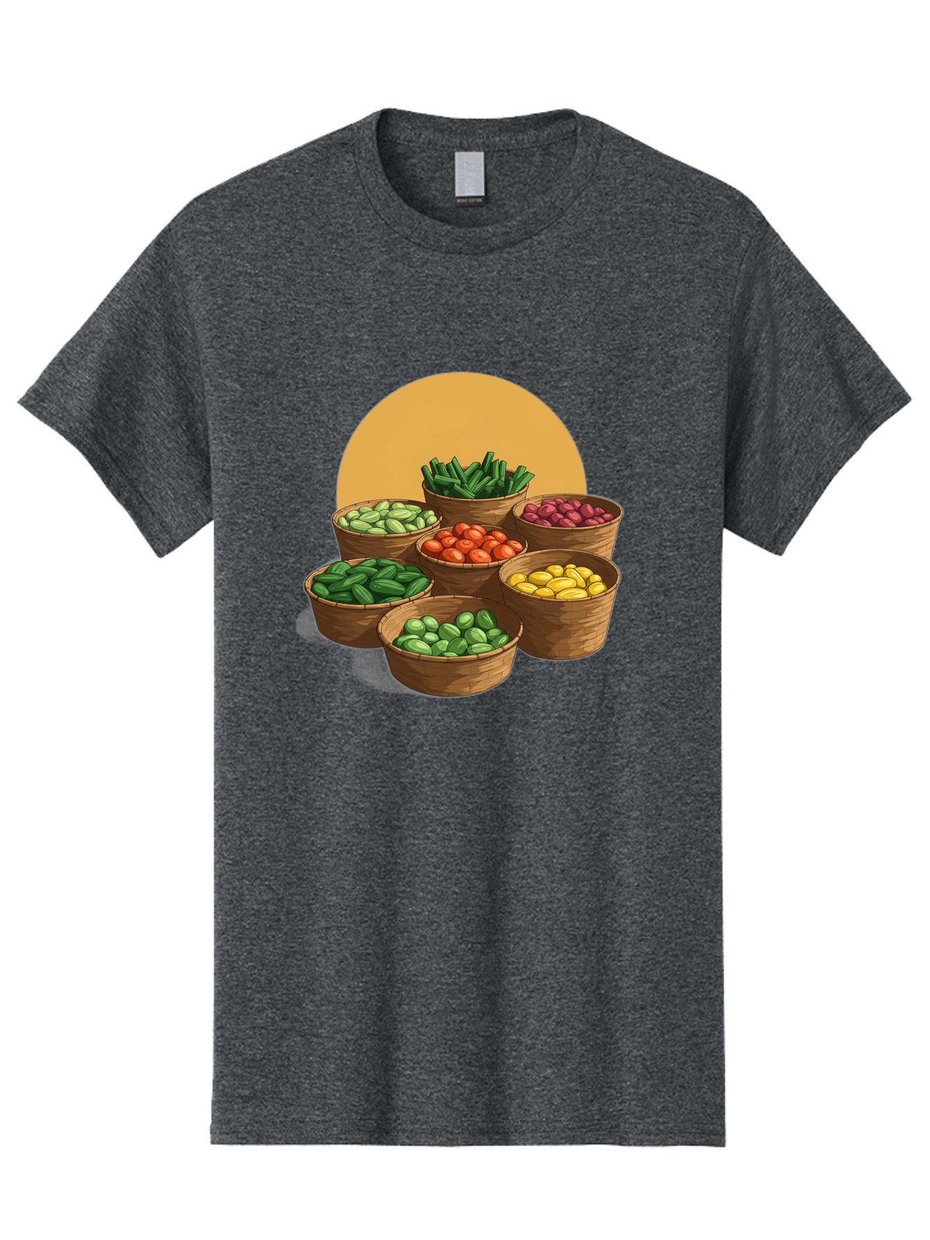 Vegetable-Baskets-1 Men'S Graphic Tee, 100% Cotton, Comfortable Casual Summer Wear, Machine Washable, Vintage Camera, Old Camera, Antique Camera, Black Camera, Classic Photography, Photography Equipment, Nostalgic Device, Film Camera, Bah311