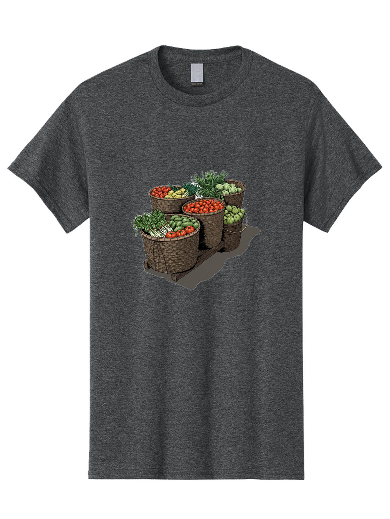 Vegetable-Baskets-2 Men'S Graphic Tee, 100% Cotton, Comfortable Casual Summer Wear, Machine Washable, Vintage Camera, Old Camera, Antique Camera, Black Camera, Classic Photography, Photography Equipment, Nostalgic Device, Film Camera, Bah312