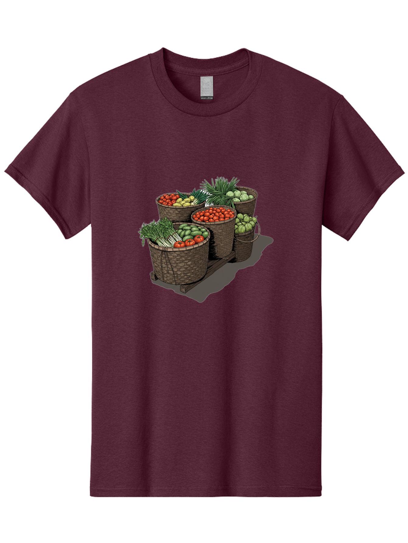 Vegetable-Baskets-2 Men'S Graphic Tee, 100% Cotton, Comfortable Casual Summer Wear, Machine Washable, Vintage Camera, Old Camera, Antique Camera, Black Camera, Classic Photography, Photography Equipment, Nostalgic Device, Film Camera, Bah312
