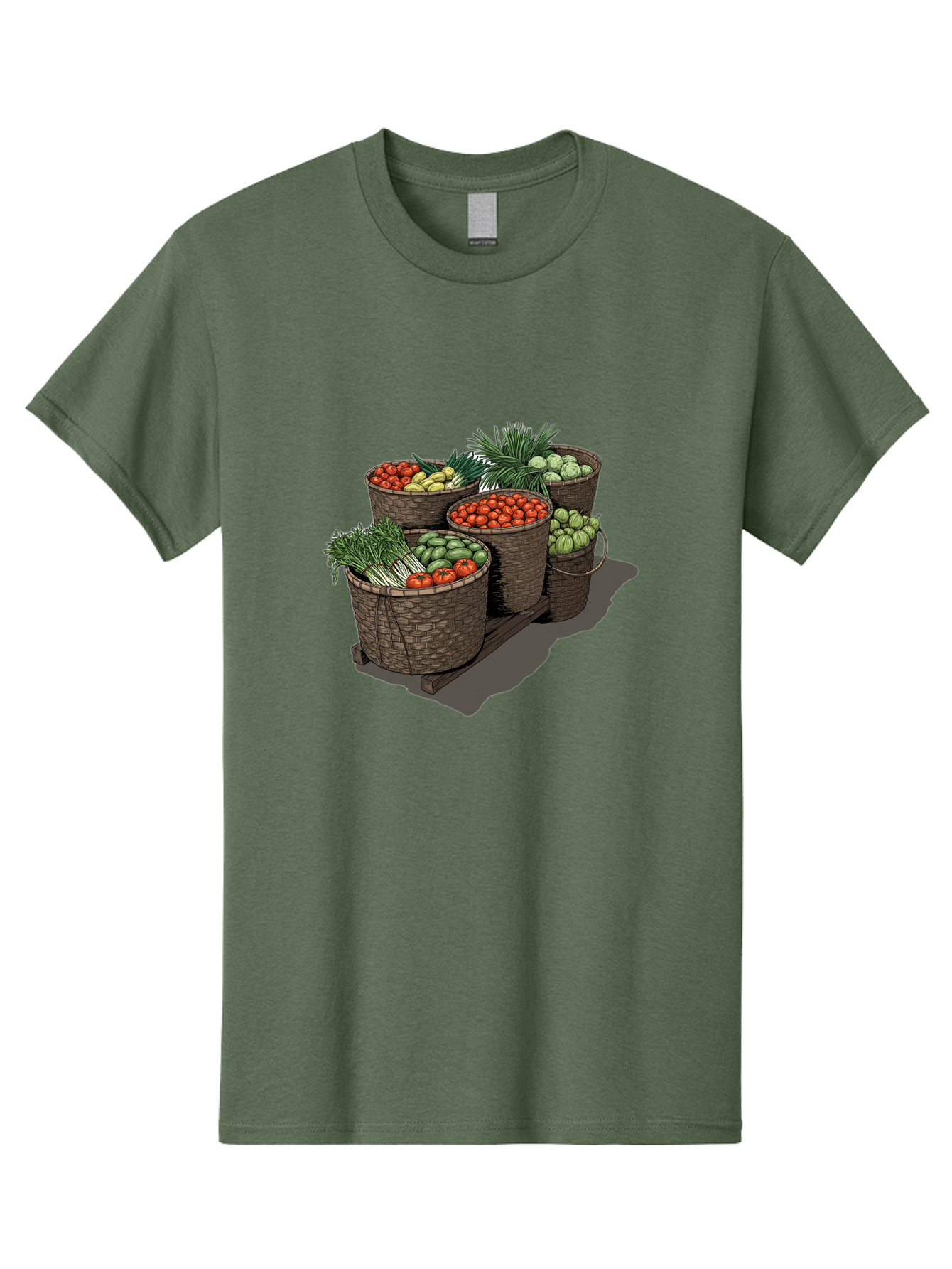 Vegetable-Baskets-2 Men'S Graphic Tee, 100% Cotton, Comfortable Casual Summer Wear, Machine Washable, Vintage Camera, Old Camera, Antique Camera, Black Camera, Classic Photography, Photography Equipment, Nostalgic Device, Film Camera, Bah312