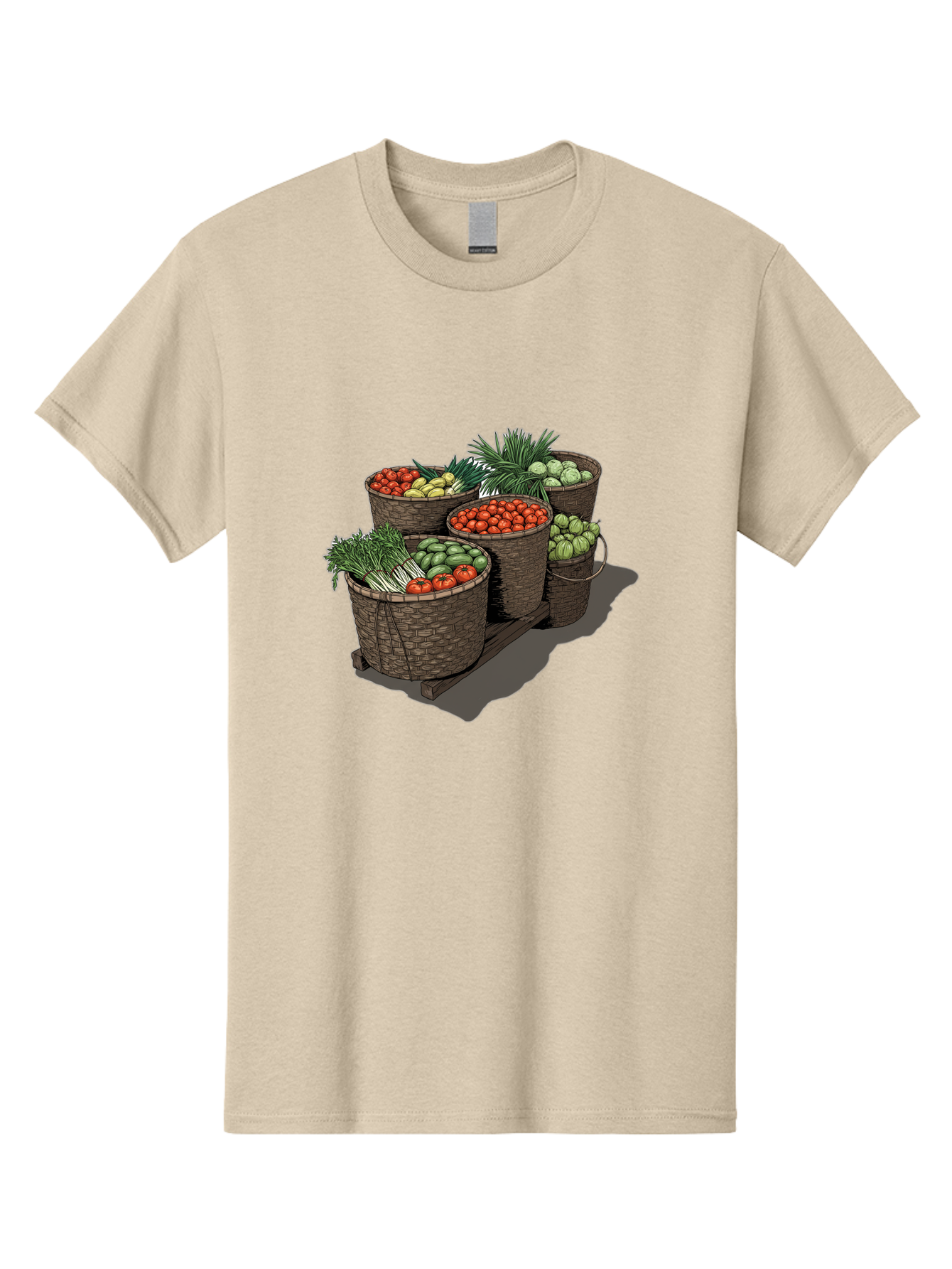 Vegetable-Baskets-2 Men'S Graphic Tee, 100% Cotton, Comfortable Casual Summer Wear, Machine Washable, Vintage Camera, Old Camera, Antique Camera, Black Camera, Classic Photography, Photography Equipment, Nostalgic Device, Film Camera, Bah312