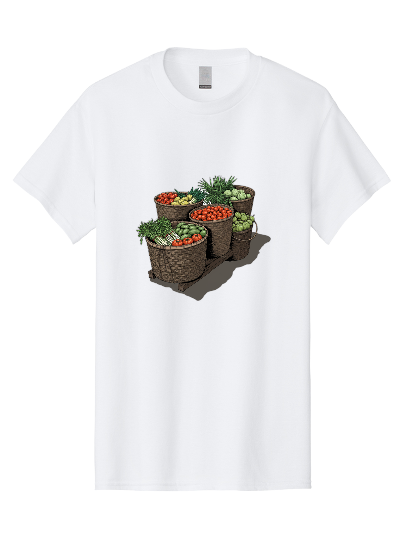 Vegetable-Baskets-2 Men'S Graphic Tee, 100% Cotton, Comfortable Casual Summer Wear, Machine Washable, Vintage Camera, Old Camera, Antique Camera, Black Camera, Classic Photography, Photography Equipment, Nostalgic Device, Film Camera, Bah312