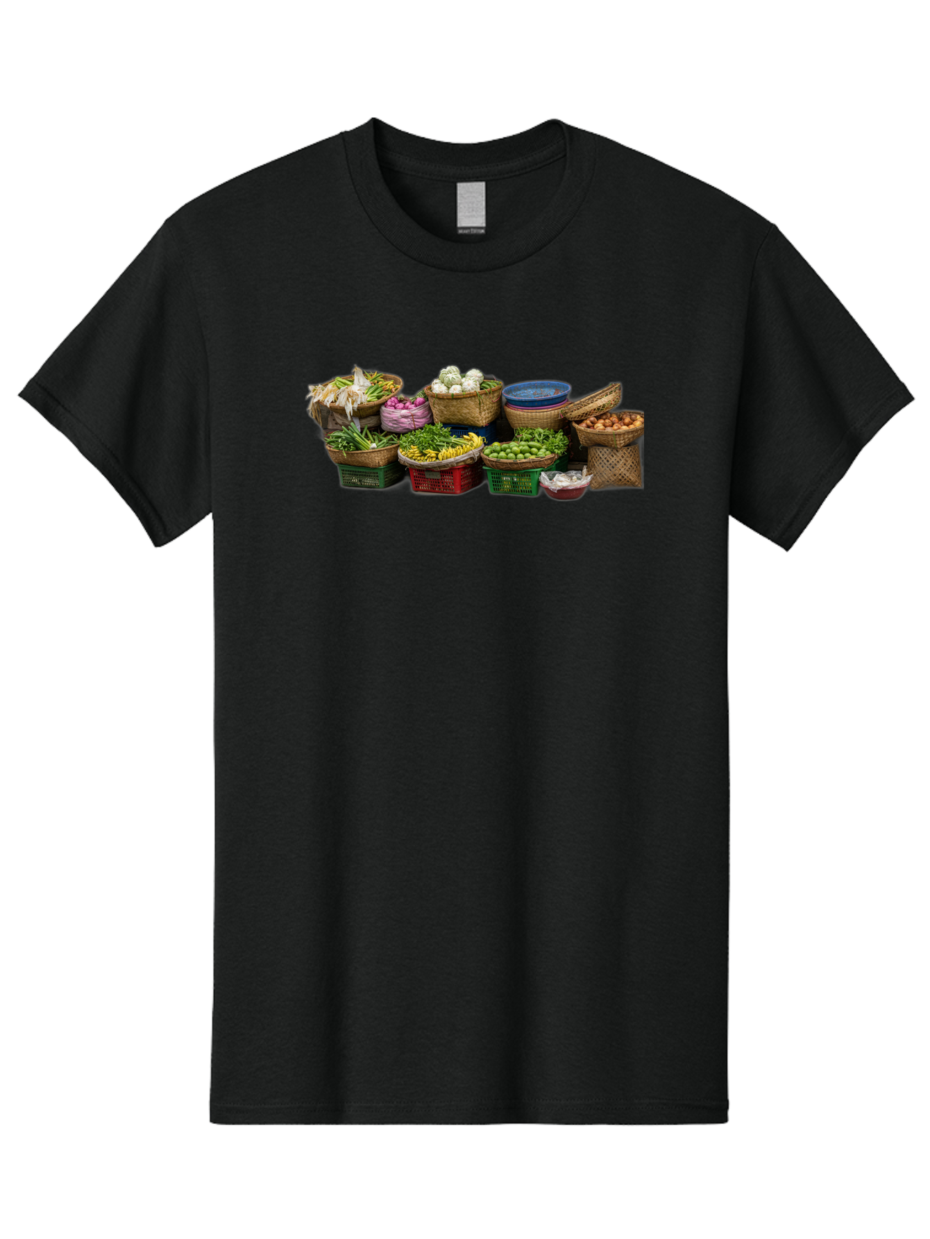 Vegetables-In-Baskets Men'S Graphic Tee, 100% Cotton, Comfortable Casual Summer Wear, Machine Washable, Vintage Camera, Old Camera, Antique Camera, Black Camera, Classic Photography, Photography Equipment, Nostalgic Device, Film Camera, Bah314