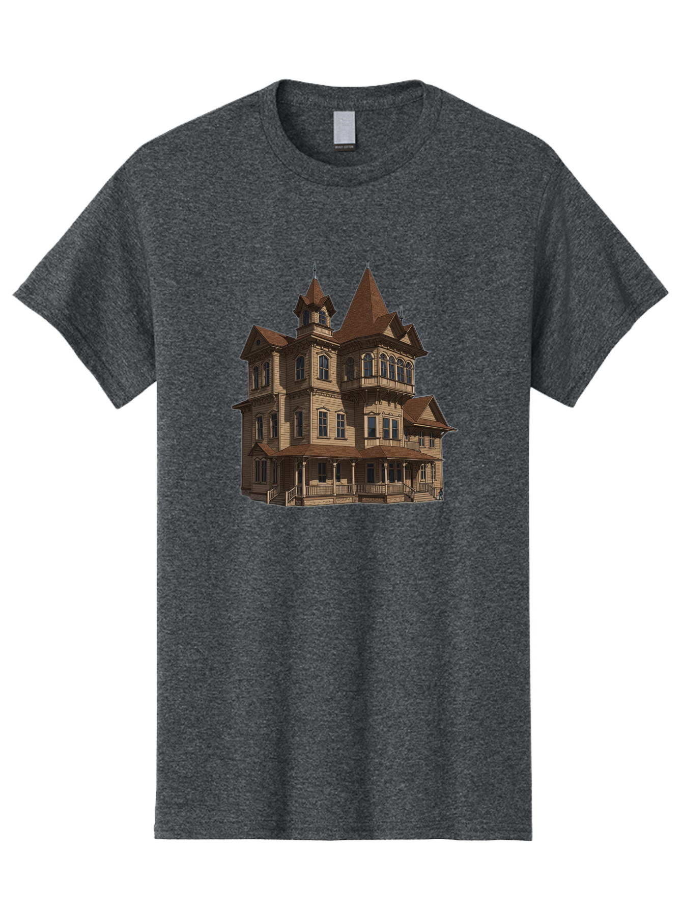 Victorian-Mansion Men'S Graphic Tee, 100% Cotton, Comfortable Casual Summer Wear, Machine Washable, Vintage Camera, Old Camera, Antique Camera, Black Camera, Classic Photography, Photography Equipment, Nostalgic Device, Film Camera, Camera Art Bah318