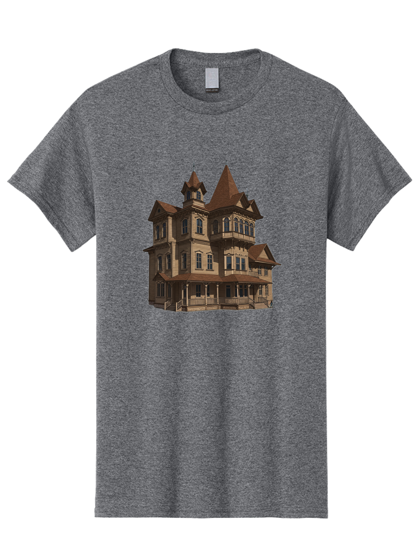 Victorian-Mansion Men'S Graphic Tee, 100% Cotton, Comfortable Casual Summer Wear, Machine Washable, Vintage Camera, Old Camera, Antique Camera, Black Camera, Classic Photography, Photography Equipment, Nostalgic Device, Film Camera, Camera Art Bah318