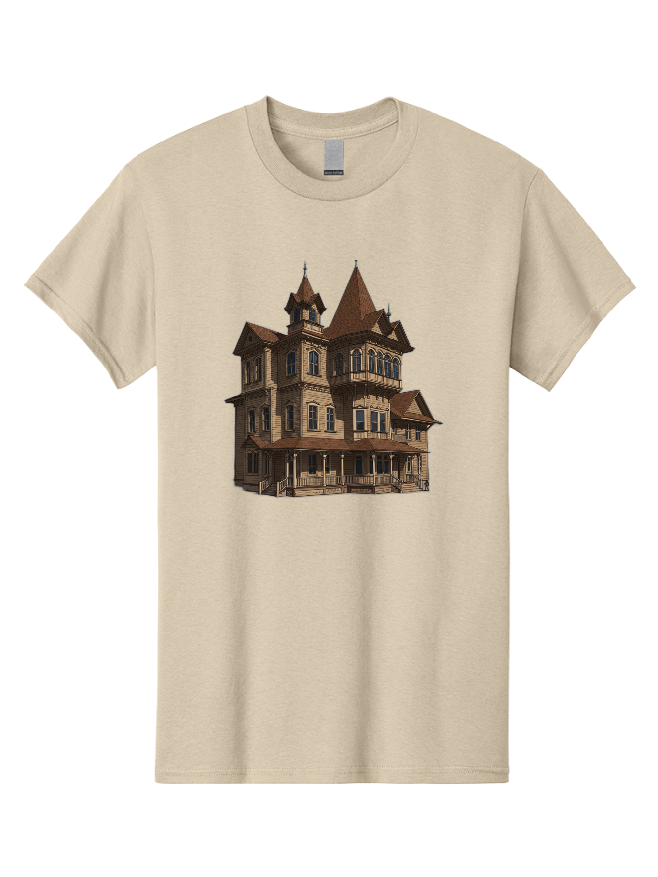 Victorian-Mansion Men'S Graphic Tee, 100% Cotton, Comfortable Casual Summer Wear, Machine Washable, Vintage Camera, Old Camera, Antique Camera, Black Camera, Classic Photography, Photography Equipment, Nostalgic Device, Film Camera, Camera Art Bah318