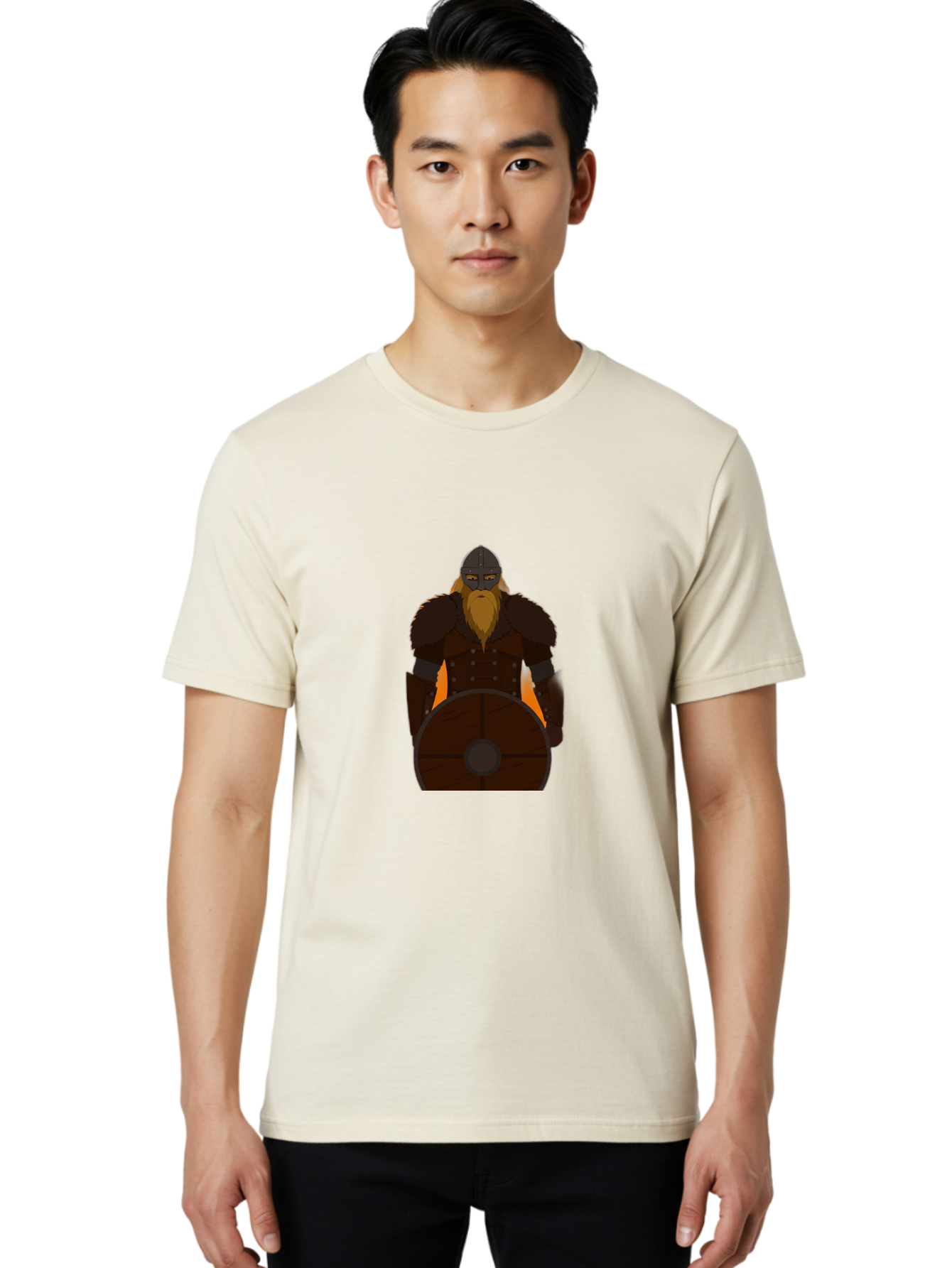 Viking-Warrior-2 Men'S Graphic Tee, 100% Cotton, Comfortable Casual Summer Wear, Machine Washable, Vintage Camera, Old Camera, Antique Camera, Black Camera, Classic Photography, Photography Equipment, Nostalgic Device, Film Camera, Camera Art Bah321