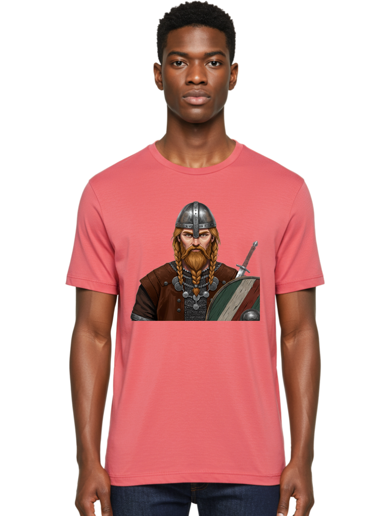 Viking-Warrior-3 Men'S Graphic Tee, 100% Cotton, Comfortable Casual Summer Wear, Machine Washable, Vintage Camera, Old Camera, Antique Camera, Black Camera, Classic Photography, Photography Equipment, Nostalgic Device, Film Camera, Camera Art Bah322