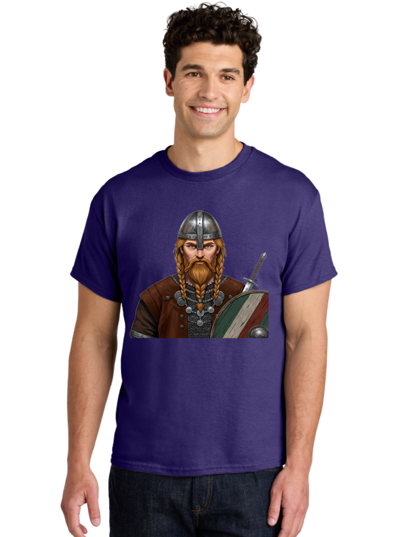 Viking-Warrior-3 Men'S Graphic Tee, 100% Cotton, Comfortable Casual Summer Wear, Machine Washable, Vintage Camera, Old Camera, Antique Camera, Black Camera, Classic Photography, Photography Equipment, Nostalgic Device, Film Camera, Camera Art Bah322