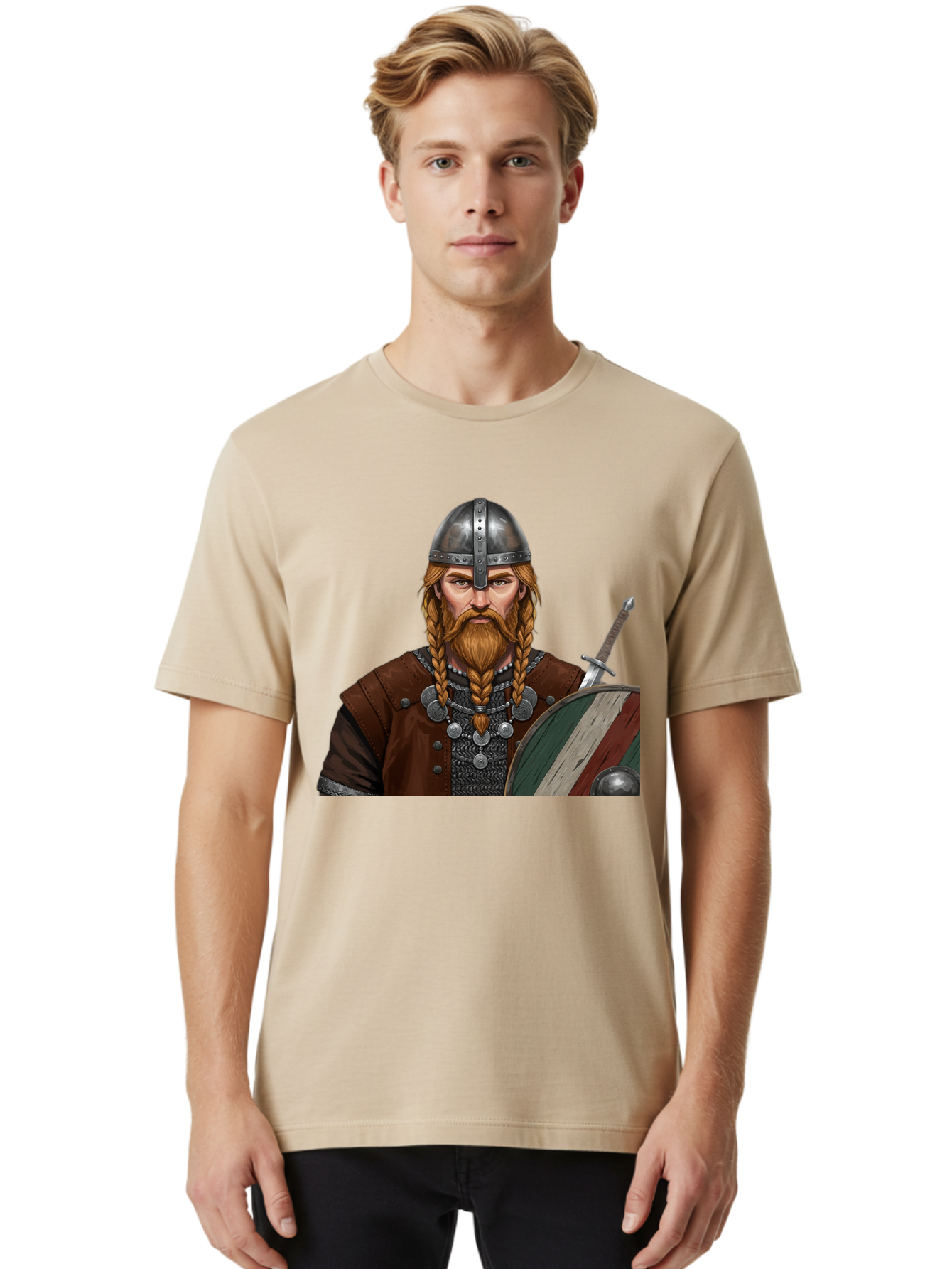Viking-Warrior-3 Men'S Graphic Tee, 100% Cotton, Comfortable Casual Summer Wear, Machine Washable, Vintage Camera, Old Camera, Antique Camera, Black Camera, Classic Photography, Photography Equipment, Nostalgic Device, Film Camera, Camera Art Bah322