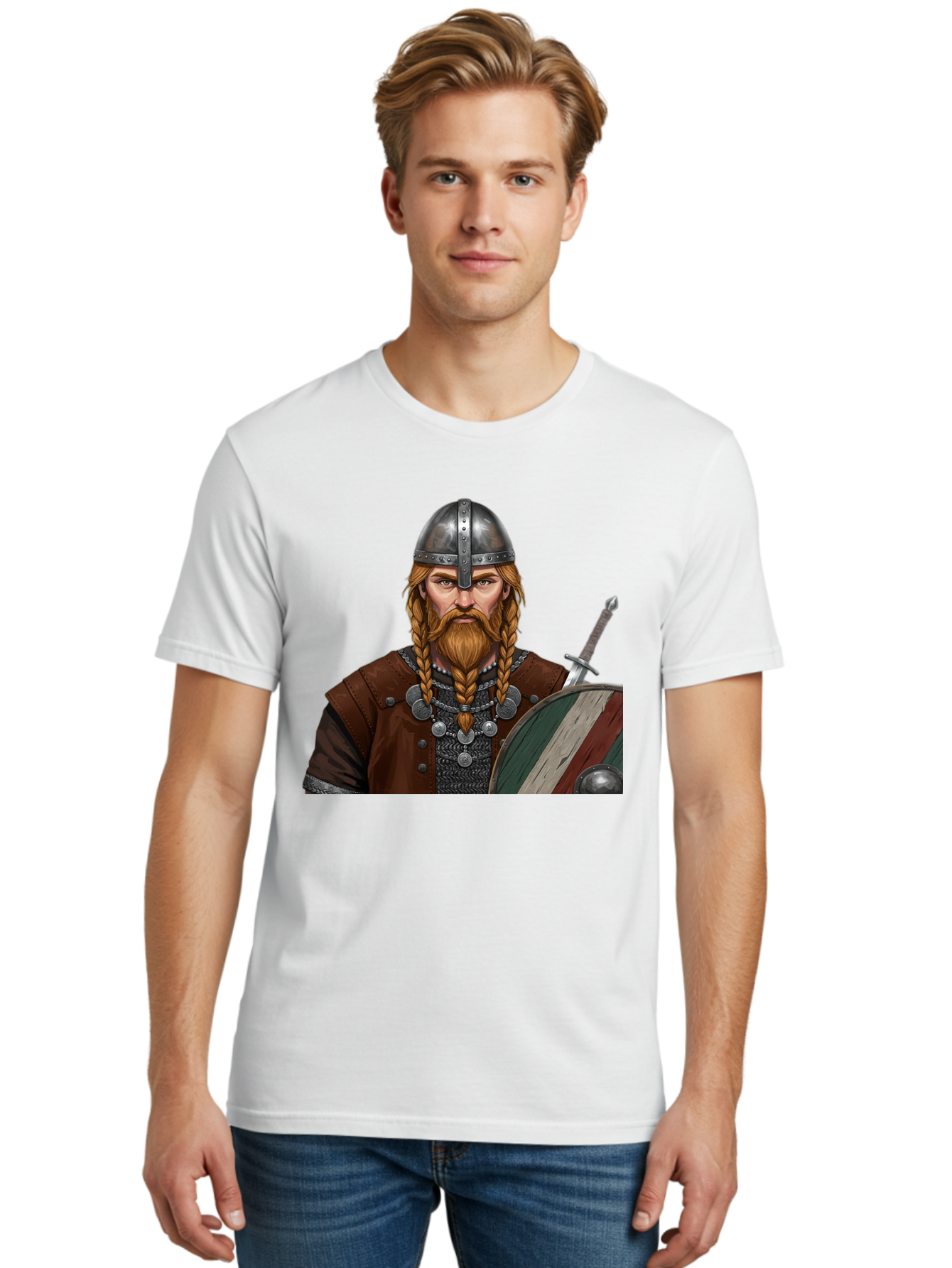 Viking-Warrior-3 Men'S Graphic Tee, 100% Cotton, Comfortable Casual Summer Wear, Machine Washable, Vintage Camera, Old Camera, Antique Camera, Black Camera, Classic Photography, Photography Equipment, Nostalgic Device, Film Camera, Camera Art Bah322