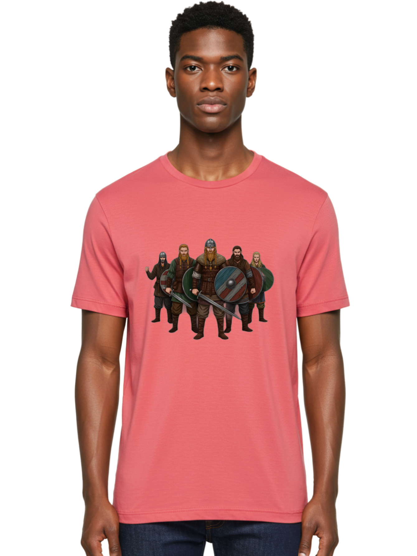 Viking-Warriors-10 Men'S Graphic Tee, 100% Cotton, Comfortable Casual Summer Wear, Machine Washable, Vintage Camera, Old Camera, Antique Camera, Black Camera, Classic Photography, Photography Equipment, Nostalgic Device, Film Camera, Bah326