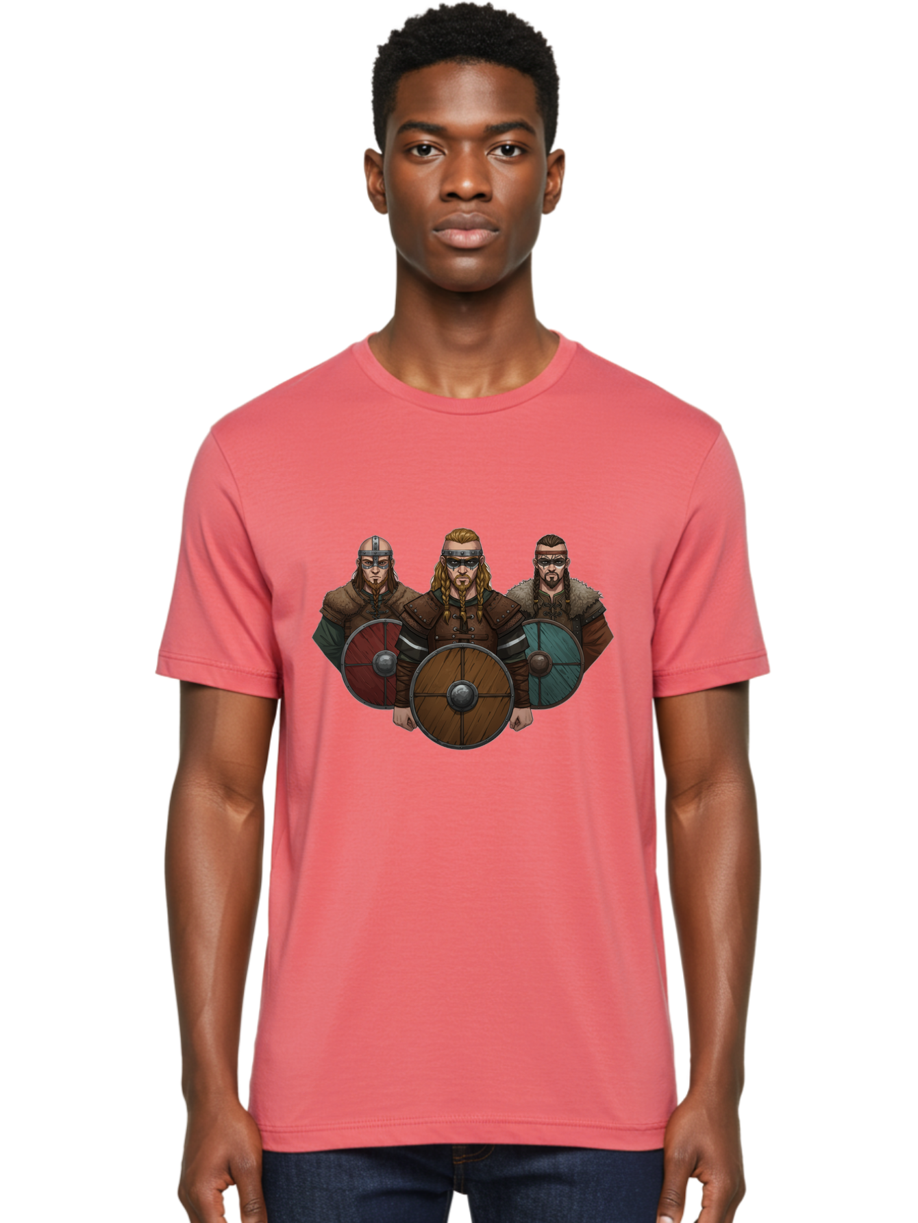 Viking-Warriors-11 Men'S Graphic Tee, 100% Cotton, Comfortable Casual Summer Wear, Machine Washable, Vintage Camera, Old Camera, Antique Camera, Black Camera, Classic Photography, Photography Equipment, Nostalgic Device, Film Camera, Bah327