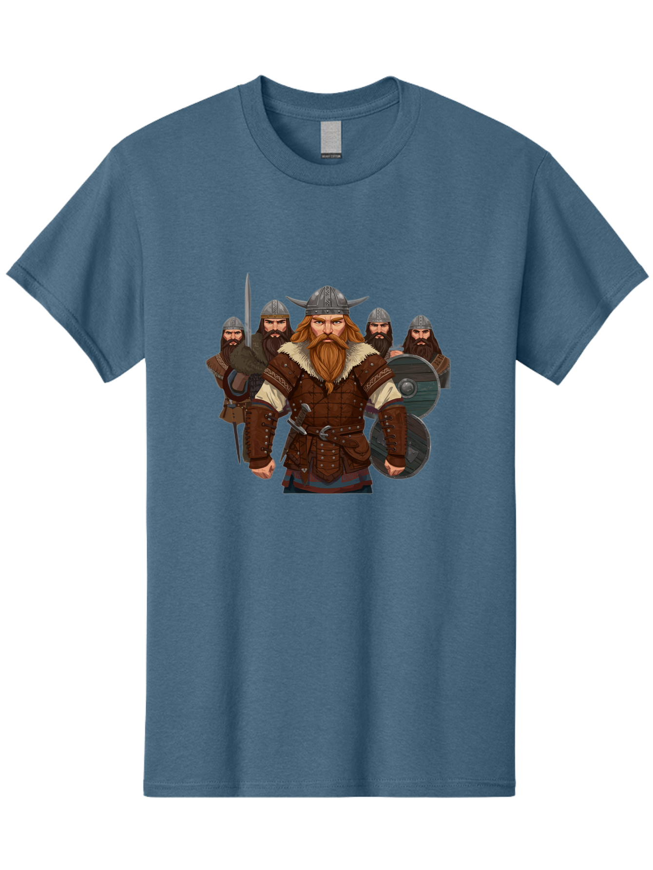Viking-Warriors-3 Men'S Graphic Tee, 100% Cotton, Comfortable Casual Summer Wear, Machine Washable, Vintage Camera, Old Camera, Antique Camera, Black Camera, Classic Photography, Photography Equipment, Nostalgic Device, Film Camera, Camera Art Bah331