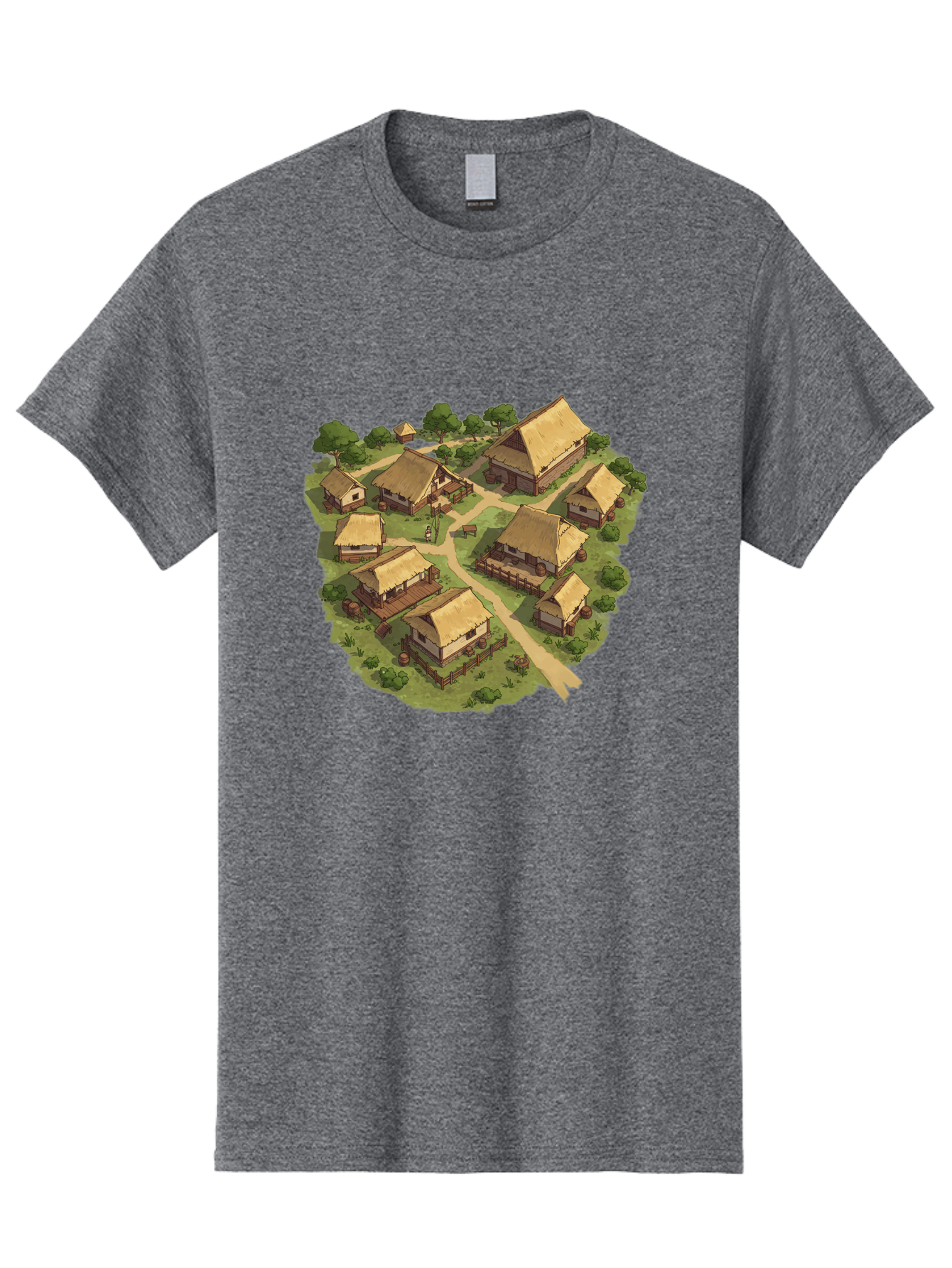 Village Men'S Graphic Tee, 100% Cotton, Comfortable Casual Summer Wear, Machine Washable, Vintage Camera, Old Camera, Antique Camera, Black Camera, Classic Photography, Photography Equipment, Nostalgic Device, Film Camera, Camera Art Bah341