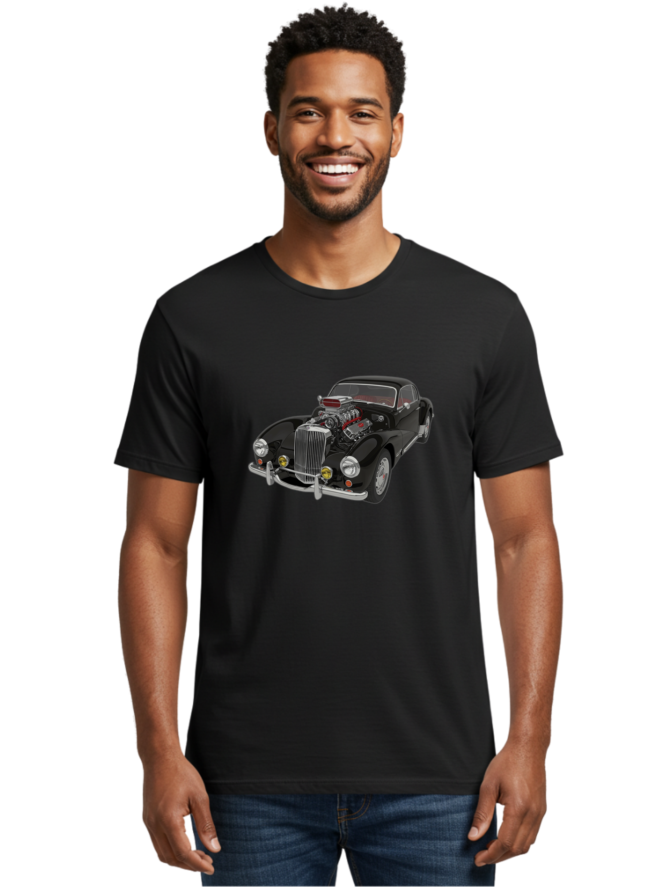 Vintage-Car Men'S Graphic Tee, 100% Cotton, Comfortable Casual Summer Wear, Machine Washable, Vintage Camera, Old Camera, Antique Camera, Black Camera, Classic Photography, Photography Equipment, Nostalgic Device, Film Camera, Camera Art Bah343