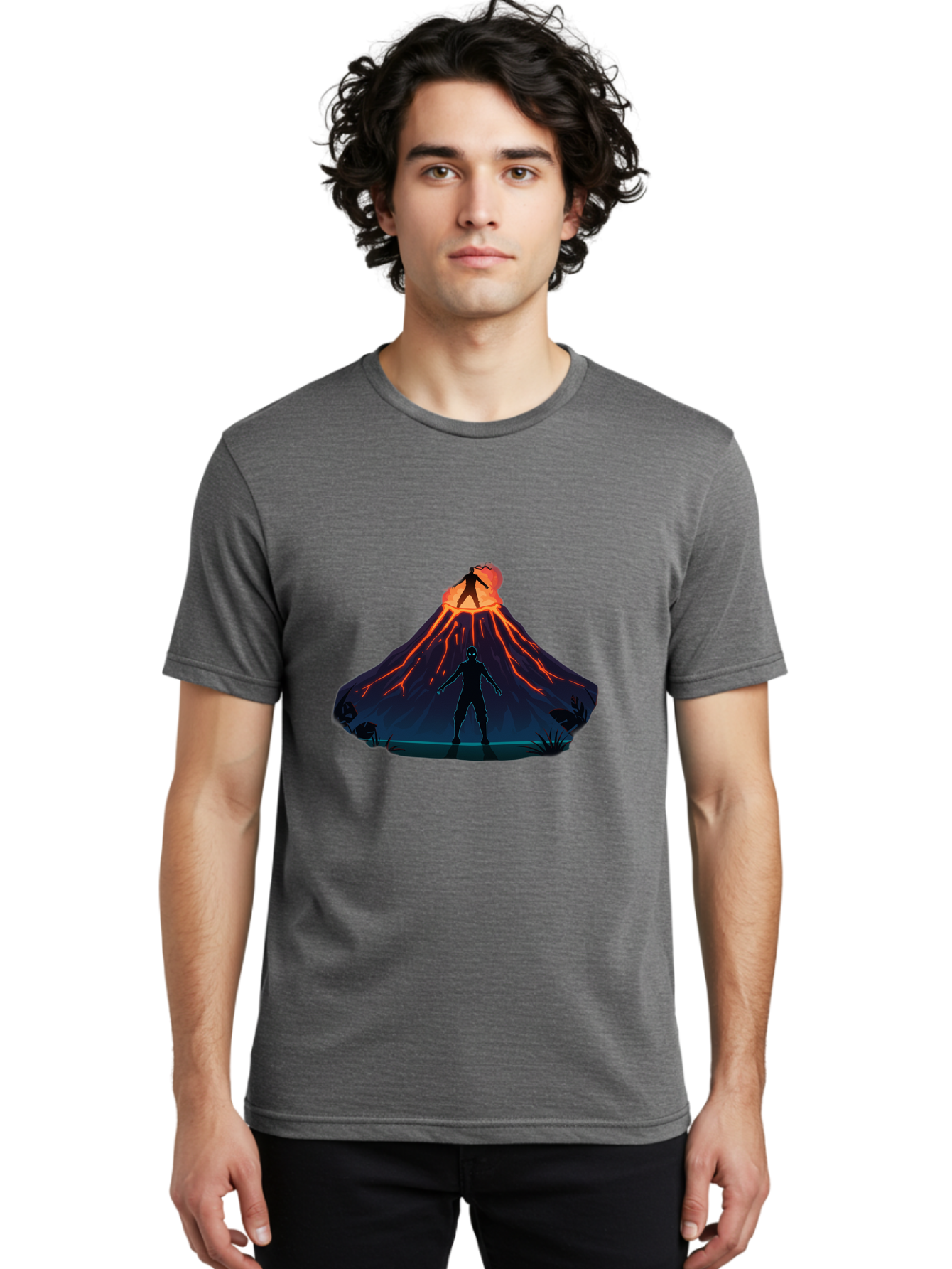 Volcano-Eruption Men'S Graphic Tee, 100% Cotton, Comfortable Casual Summer Wear, Machine Washable, Vintage Camera, Old Camera, Antique Camera, Black Camera, Classic Photography, Photography Equipment, Nostalgic Device, Film Camera, Camera Art Bah351