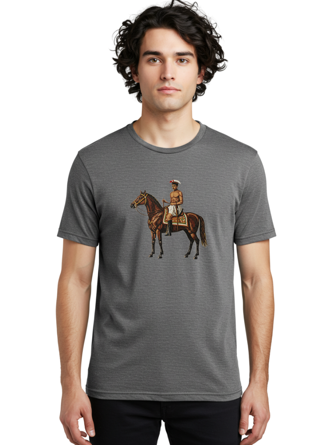 Warrior-On-Horse Men'S Graphic Tee, 100% Cotton, Comfortable Casual Summer Wear, Machine Washable, Vintage Camera, Old Camera, Antique Camera, Black Camera, Classic Photography, Photography Equipment, Nostalgic Device, Film Camera, Camera Art Bah355