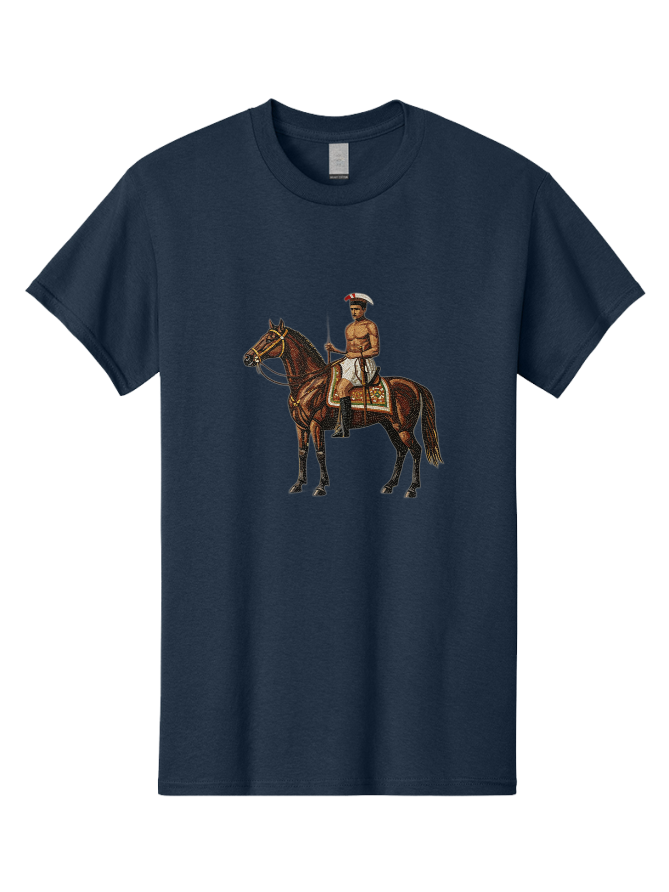 Warrior-On-Horse Men'S Graphic Tee, 100% Cotton, Comfortable Casual Summer Wear, Machine Washable, Vintage Camera, Old Camera, Antique Camera, Black Camera, Classic Photography, Photography Equipment, Nostalgic Device, Film Camera, Camera Art Bah355
