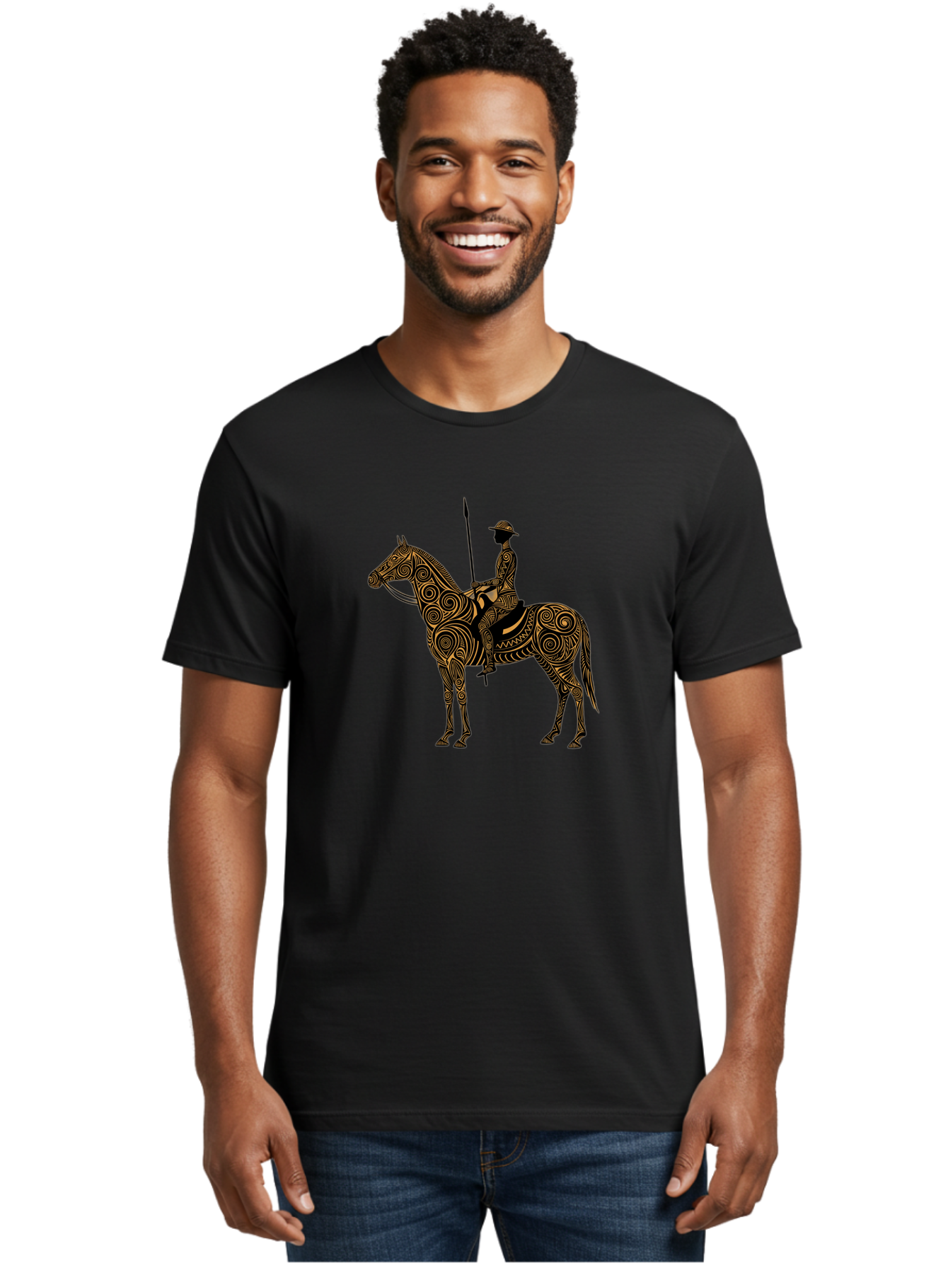 Warrior-On-Horseback Men'S Graphic Tee, 100% Cotton, Comfortable Casual Summer Wear, Machine Washable, Vintage Camera, Old Camera, Antique Camera, Black Camera, Classic Photography, Photography Equipment, Nostalgic Device, Film Camera, Bah356