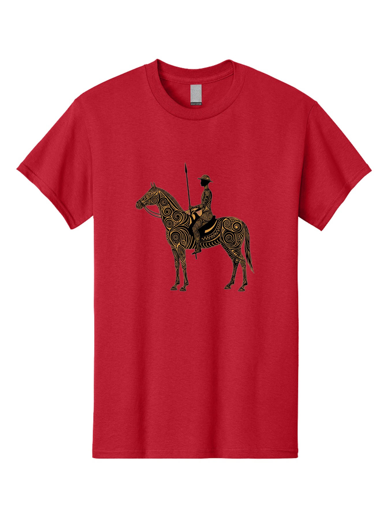 Warrior-On-Horseback Men'S Graphic Tee, 100% Cotton, Comfortable Casual Summer Wear, Machine Washable, Vintage Camera, Old Camera, Antique Camera, Black Camera, Classic Photography, Photography Equipment, Nostalgic Device, Film Camera, Bah356