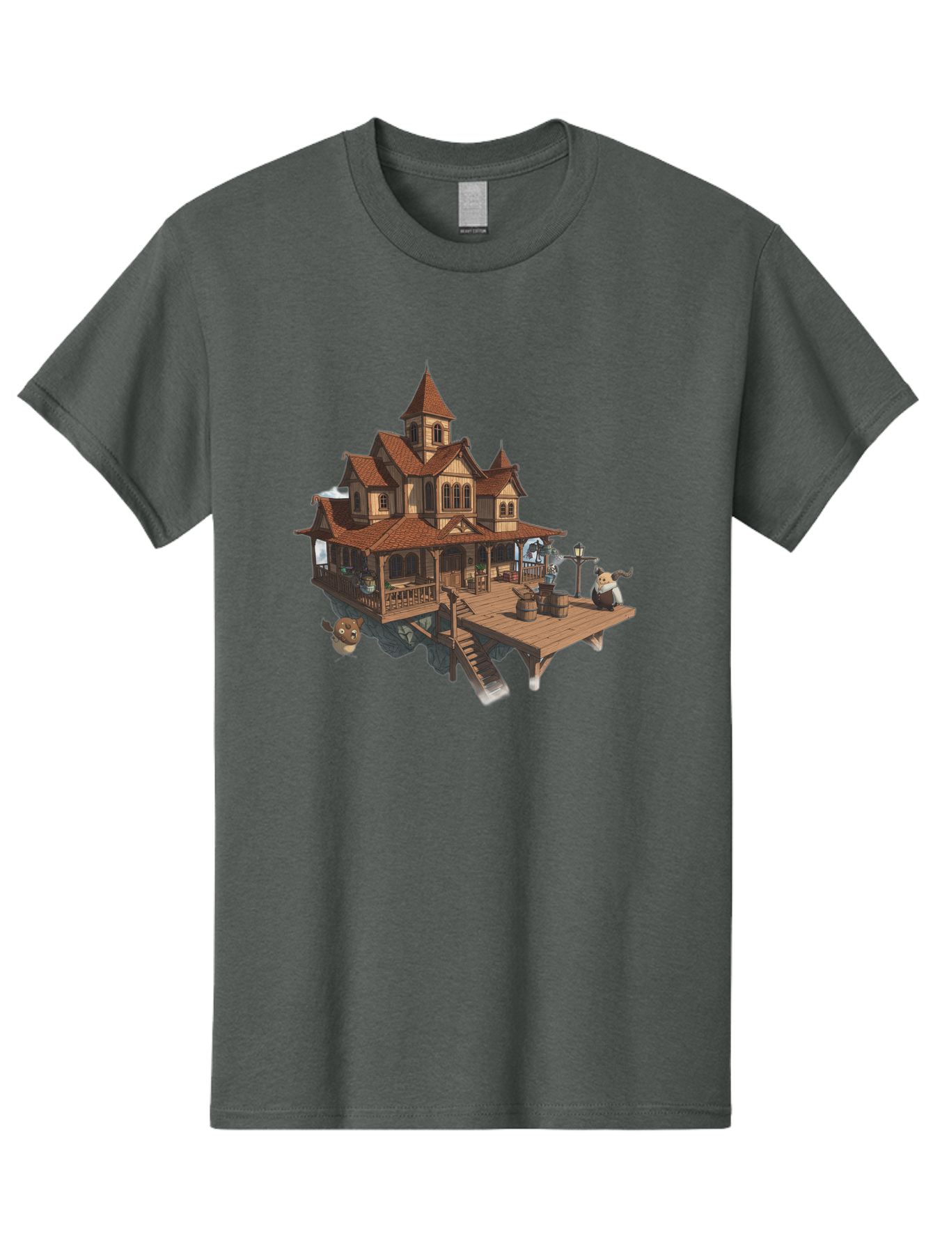 Whimsical-Wooden-Treehouse Men'S Graphic Tee, 100% Cotton, Comfortable Casual Summer Wear, Machine Washable, Vintage Camera, Old Camera, Antique Camera, Black Camera, Classic Photography, Photography Equipment, Nostalgic Device, Film Camera, Bah367