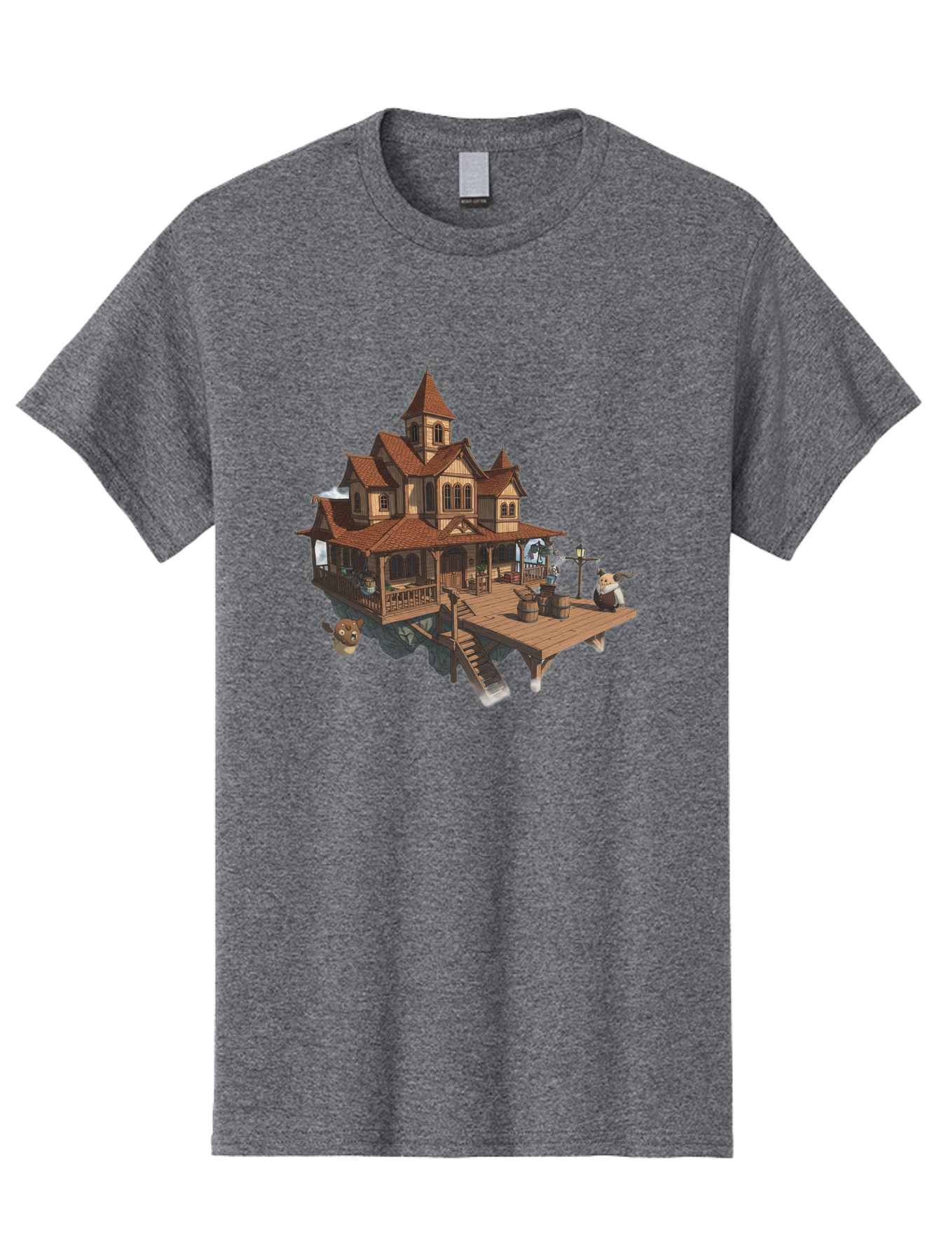 Whimsical-Wooden-Treehouse Men'S Graphic Tee, 100% Cotton, Comfortable Casual Summer Wear, Machine Washable, Vintage Camera, Old Camera, Antique Camera, Black Camera, Classic Photography, Photography Equipment, Nostalgic Device, Film Camera, Bah367