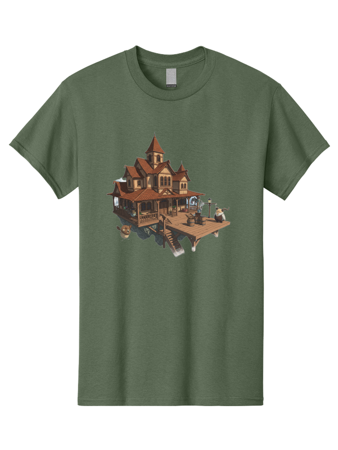 Whimsical-Wooden-Treehouse Men'S Graphic Tee, 100% Cotton, Comfortable Casual Summer Wear, Machine Washable, Vintage Camera, Old Camera, Antique Camera, Black Camera, Classic Photography, Photography Equipment, Nostalgic Device, Film Camera, Bah367