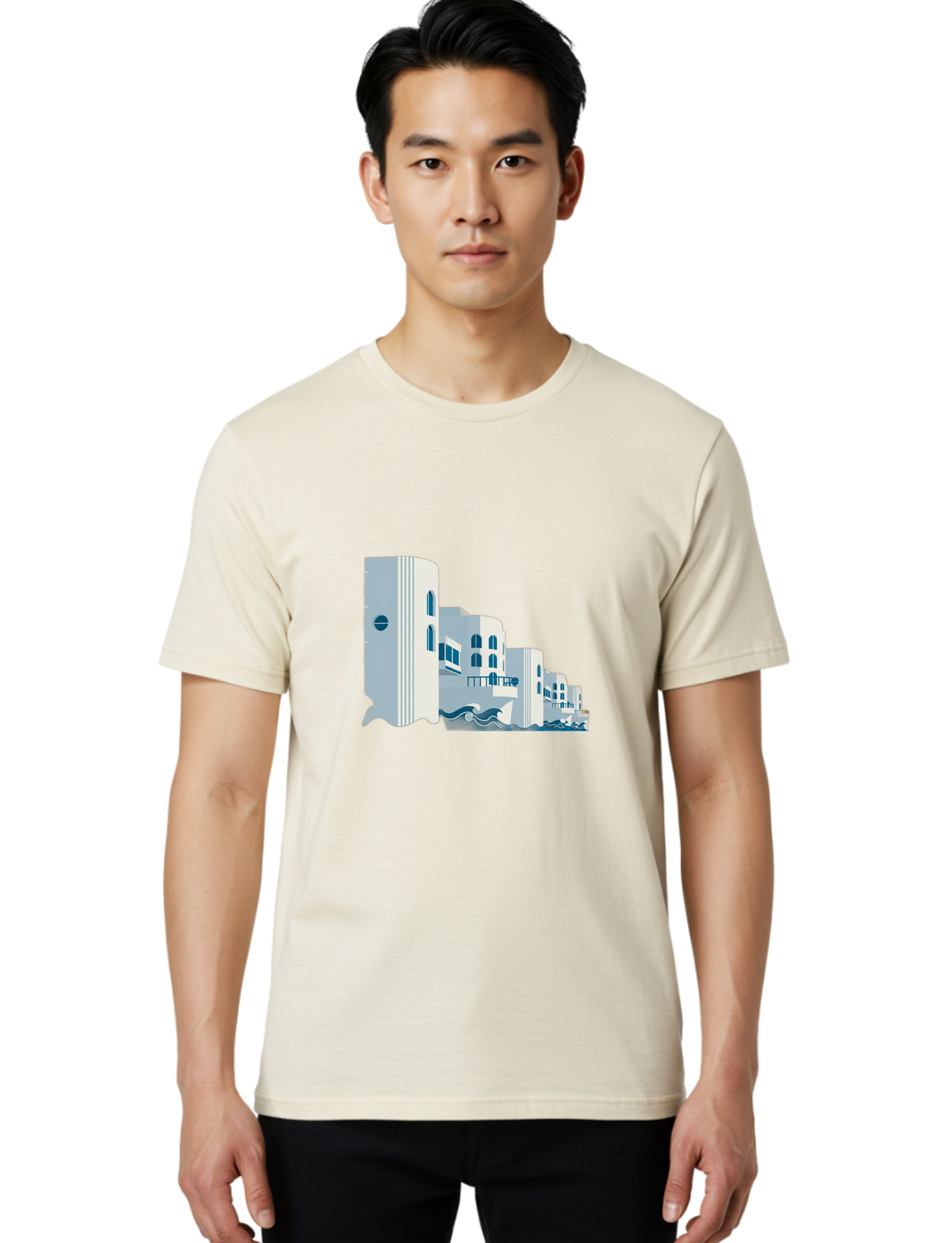 White-Buildings Men'S Graphic Tee, 100% Cotton, Comfortable Casual Summer Wear, Machine Washable, Vintage Camera, Old Camera, Antique Camera, Black Camera, Classic Photography, Photography Equipment, Nostalgic Device, Film Camera, Camera Art Bah369