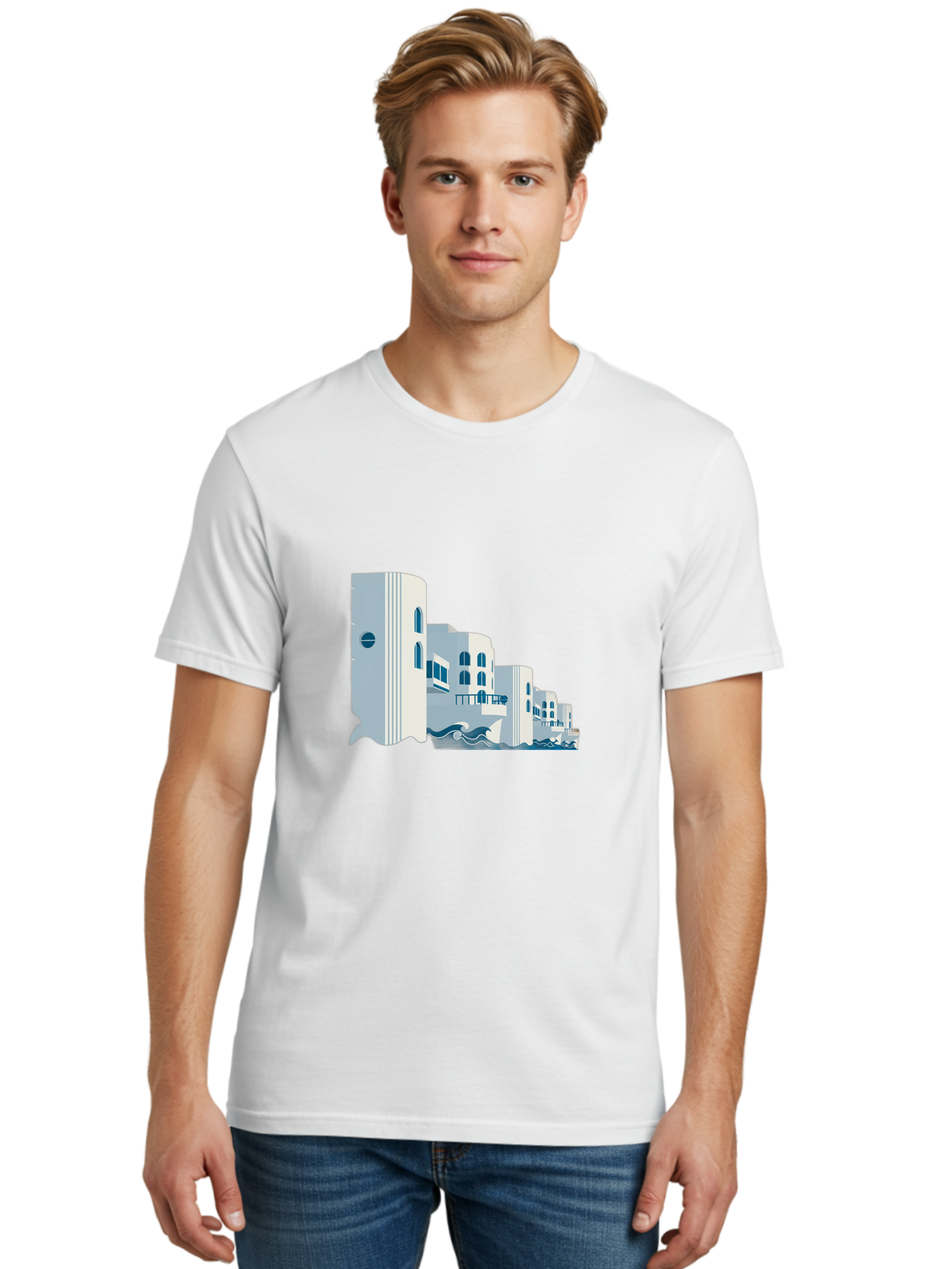 White-Buildings Men'S Graphic Tee, 100% Cotton, Comfortable Casual Summer Wear, Machine Washable, Vintage Camera, Old Camera, Antique Camera, Black Camera, Classic Photography, Photography Equipment, Nostalgic Device, Film Camera, Camera Art Bah369