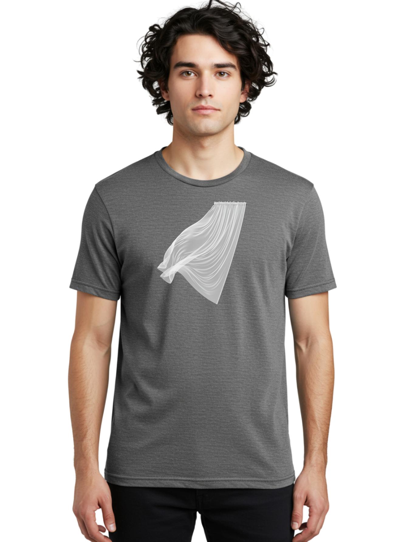 White-Curtain-1 Men'S Graphic Tee, 100% Cotton, Comfortable Casual Summer Wear, Machine Washable, Vintage Camera, Old Camera, Antique Camera, Black Camera, Classic Photography, Photography Equipment, Nostalgic Device, Film Camera, Camera Art Bah370