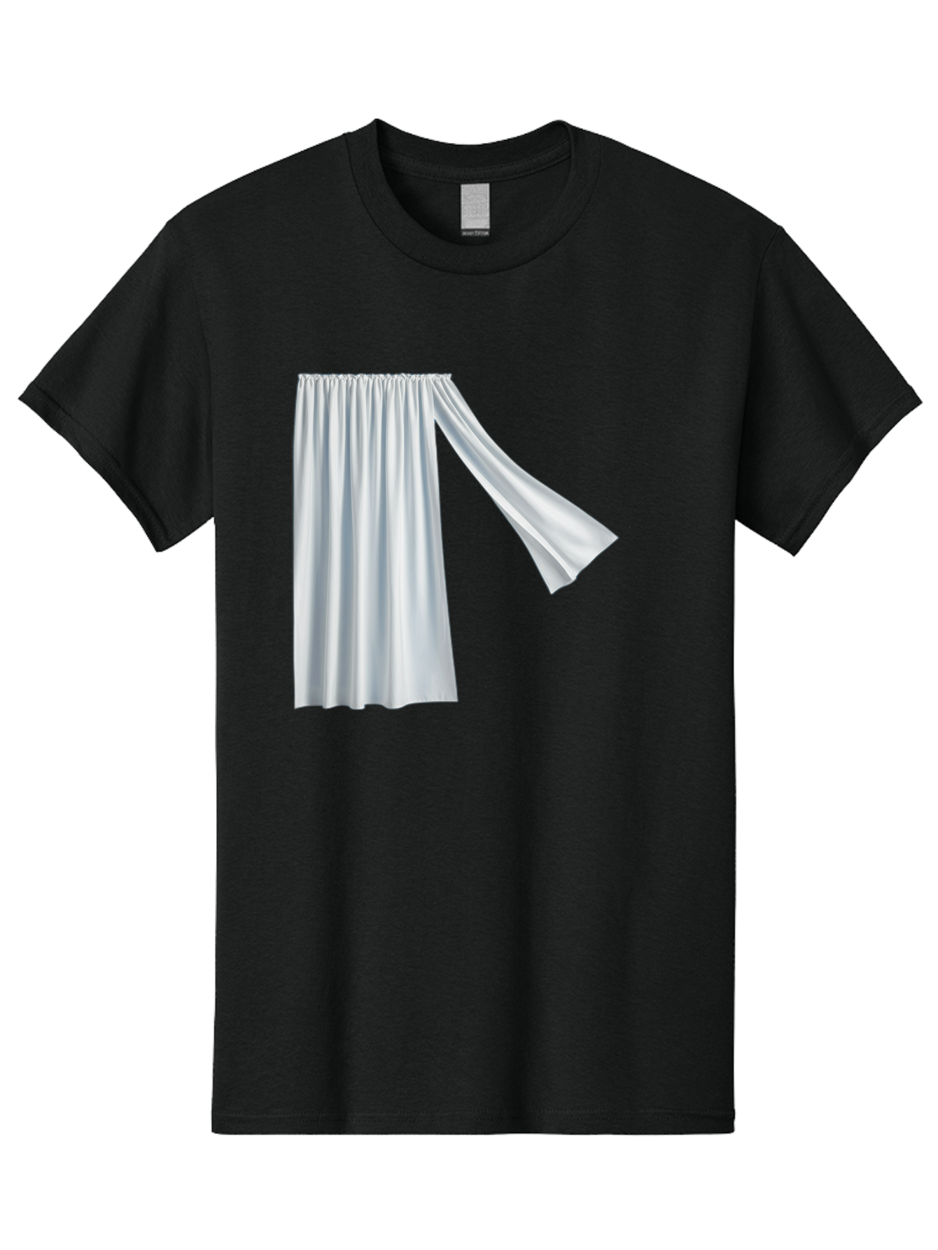 White-Curtain-2 Men'S Graphic Tee, 100% Cotton, Comfortable Casual Summer Wear, Machine Washable, Vintage Camera, Old Camera, Antique Camera, Black Camera, Classic Photography, Photography Equipment, Nostalgic Device, Film Camera, Camera Art Bah371