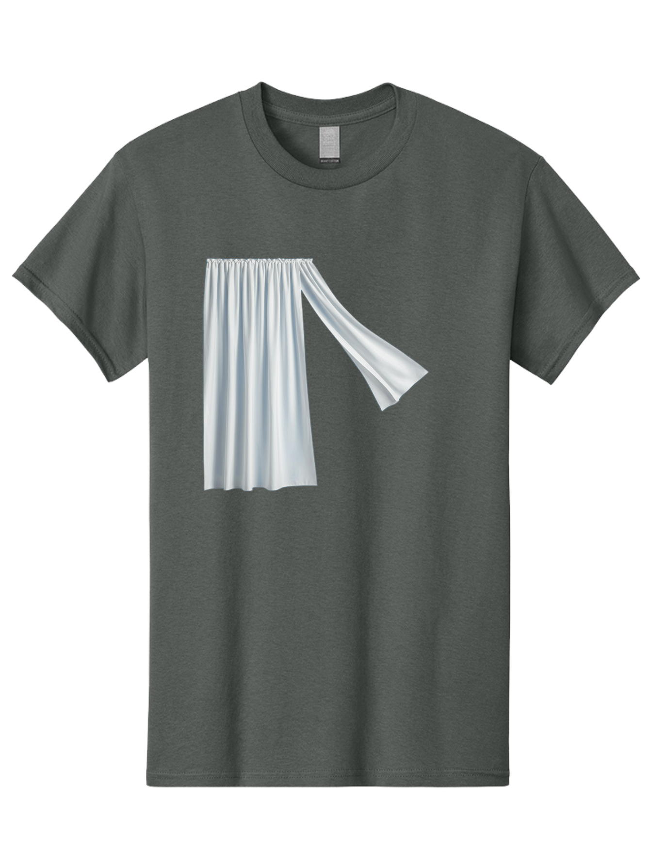 White-Curtain-2 Men'S Graphic Tee, 100% Cotton, Comfortable Casual Summer Wear, Machine Washable, Vintage Camera, Old Camera, Antique Camera, Black Camera, Classic Photography, Photography Equipment, Nostalgic Device, Film Camera, Camera Art Bah371