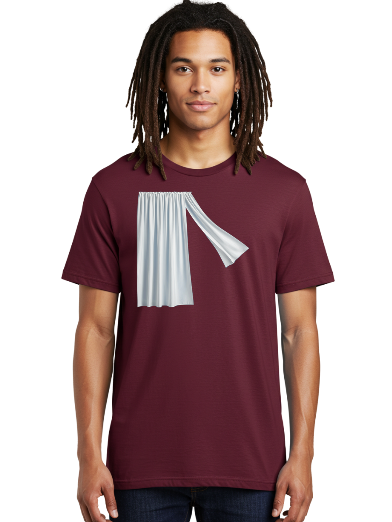 White-Curtain-2 Men'S Graphic Tee, 100% Cotton, Comfortable Casual Summer Wear, Machine Washable, Vintage Camera, Old Camera, Antique Camera, Black Camera, Classic Photography, Photography Equipment, Nostalgic Device, Film Camera, Camera Art Bah371